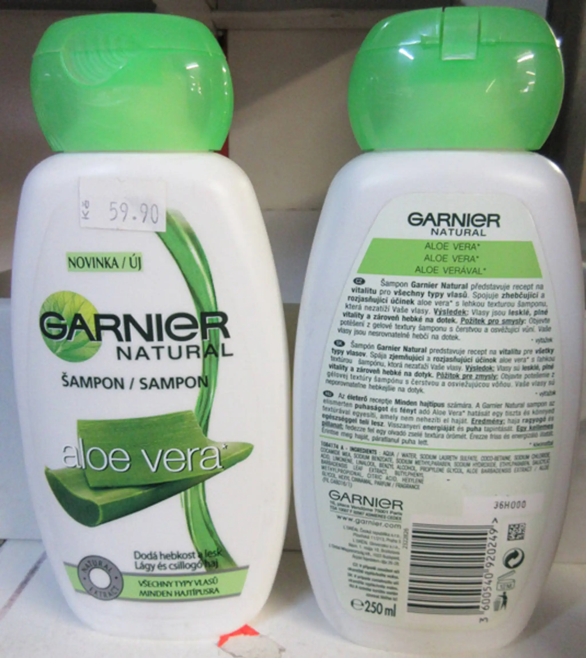 Garnier NATURAL SHAMPOO aloe vera