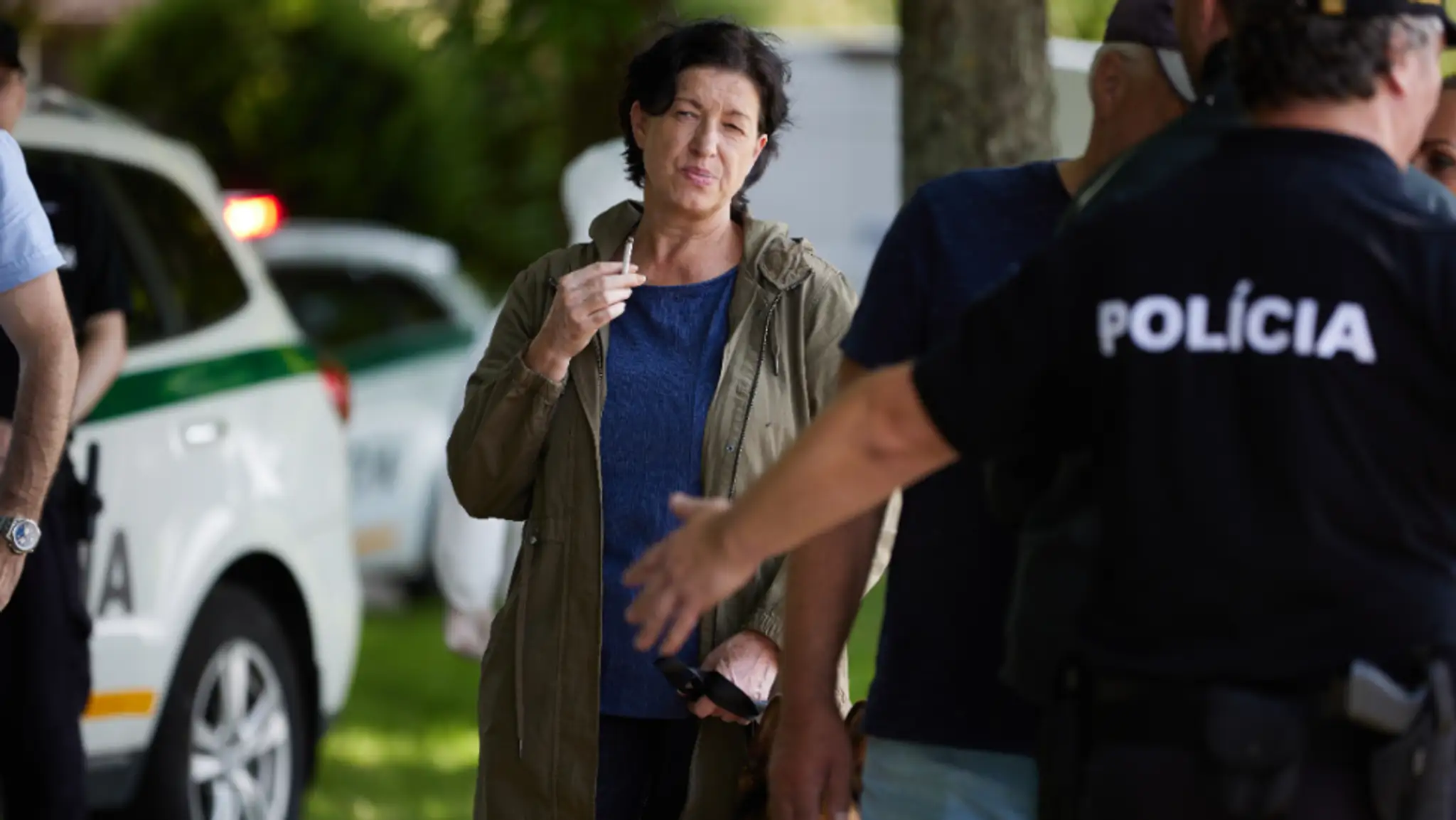 Judita Hansman počas nakrúcania Viny.