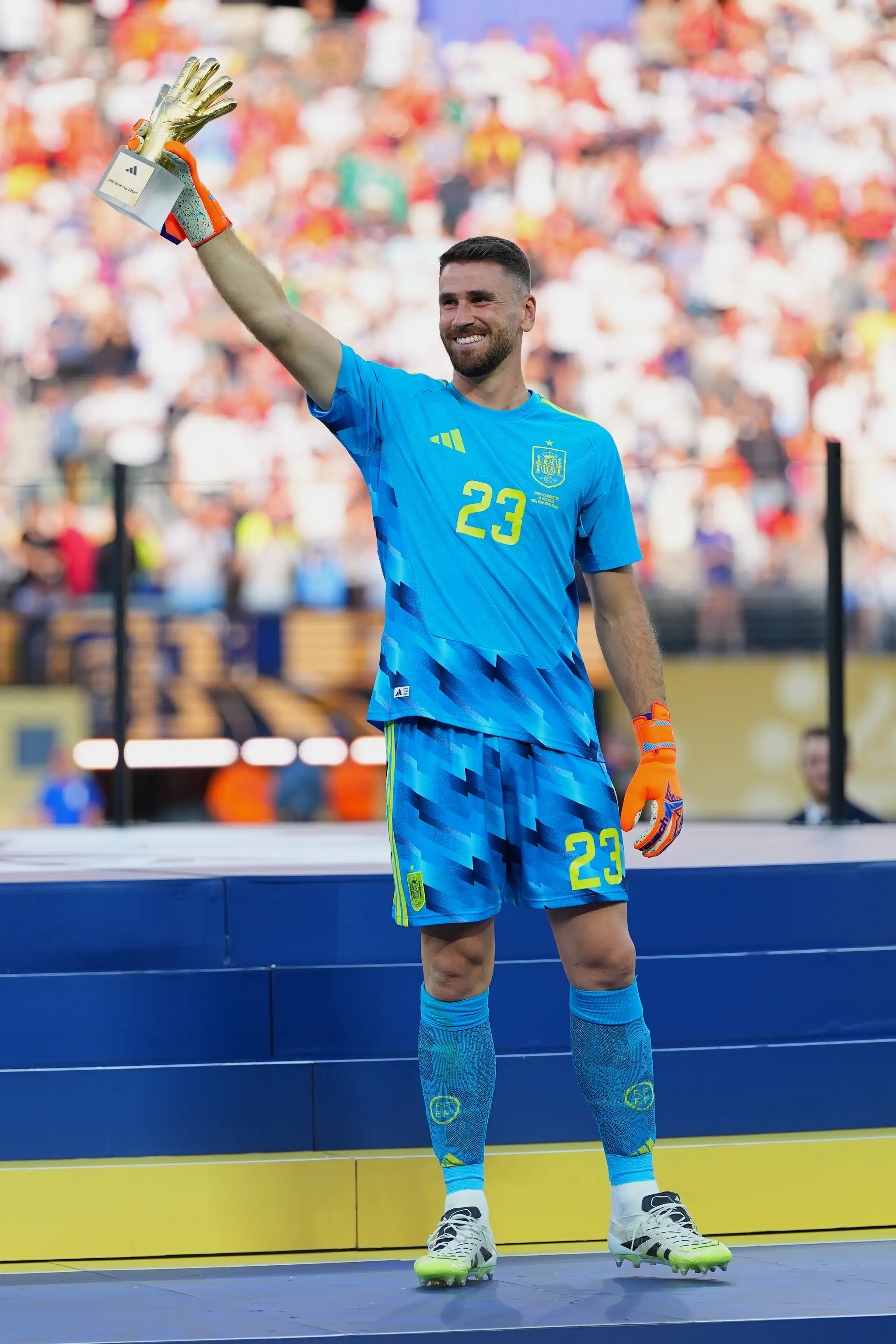 Španielsky brankár Unai Simon inkasoval na MS jediný gól.