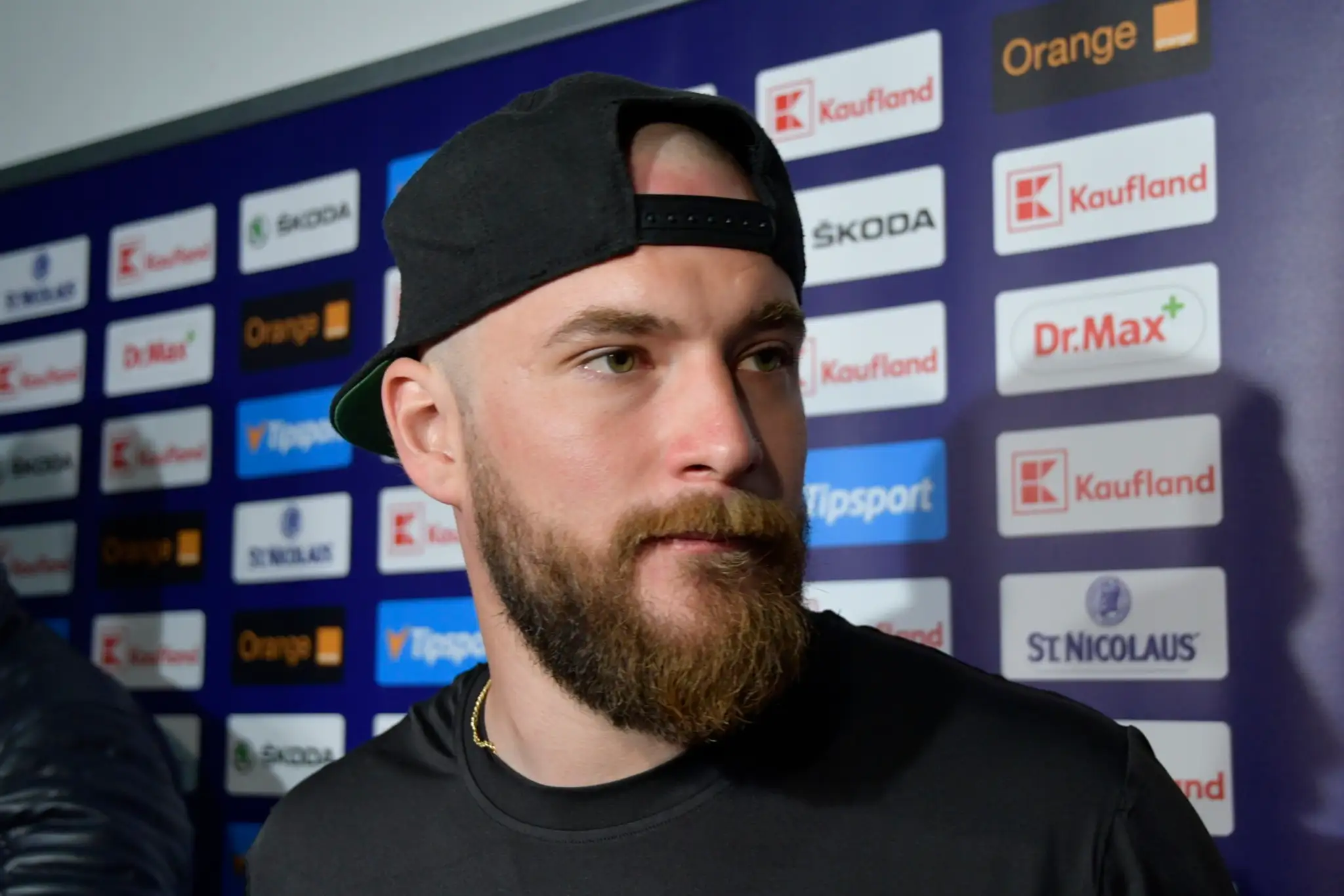 Brankár Marek Čiliak na zraze reprezentácie počas prípravy pred MS.