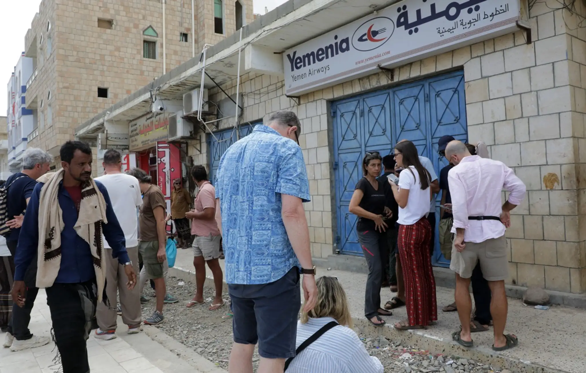 Uviaznutí turisti na jemenskom ostrove Sokotra.
