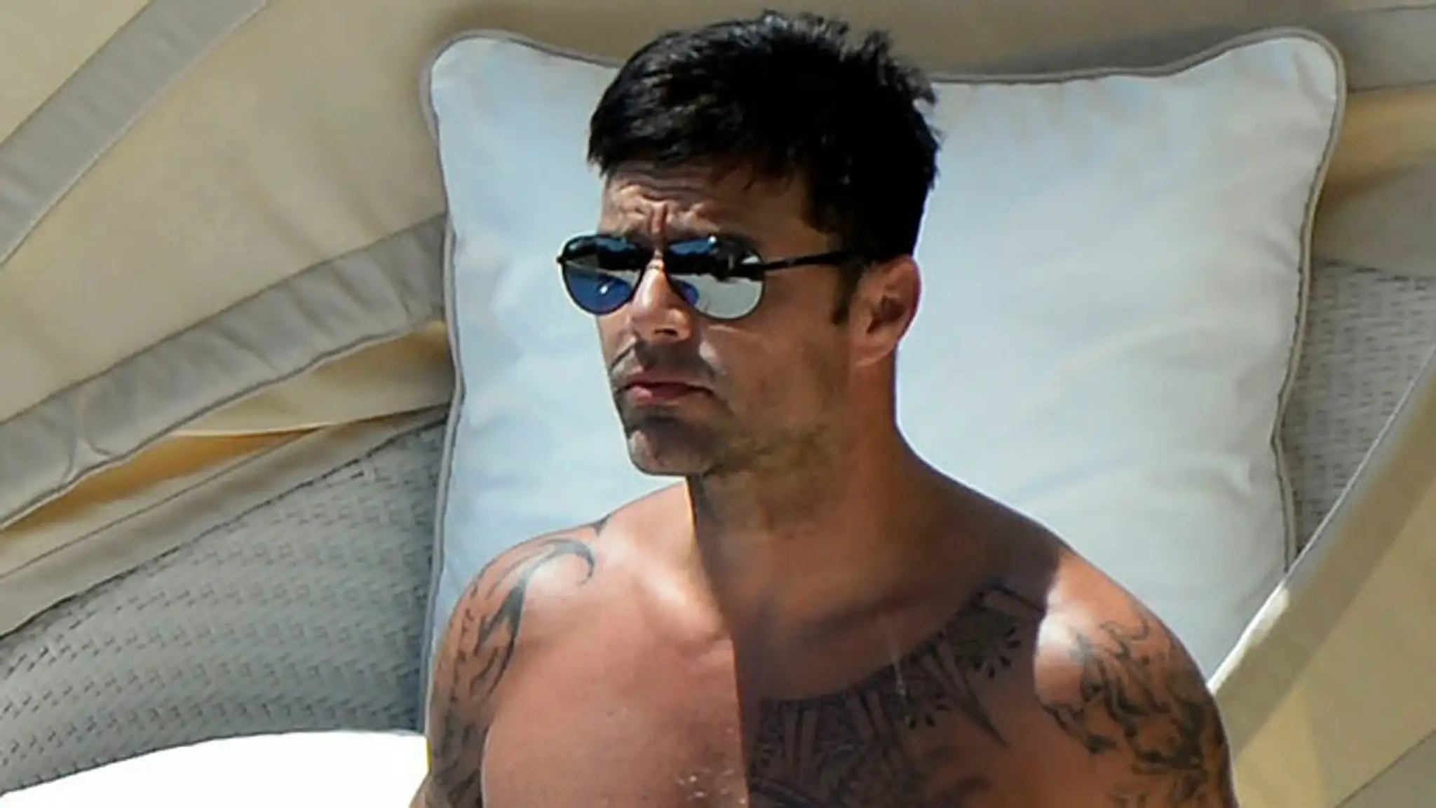 Ricky Martin na dovolenke na Malorke