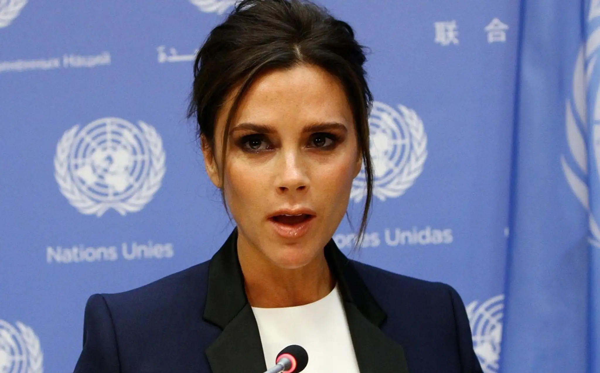 Victoria Beckham ako vyslankyňa dobrej vôle.