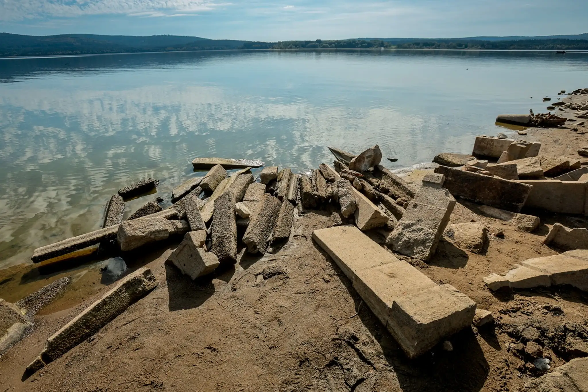 Vodná nádrž Lipno.