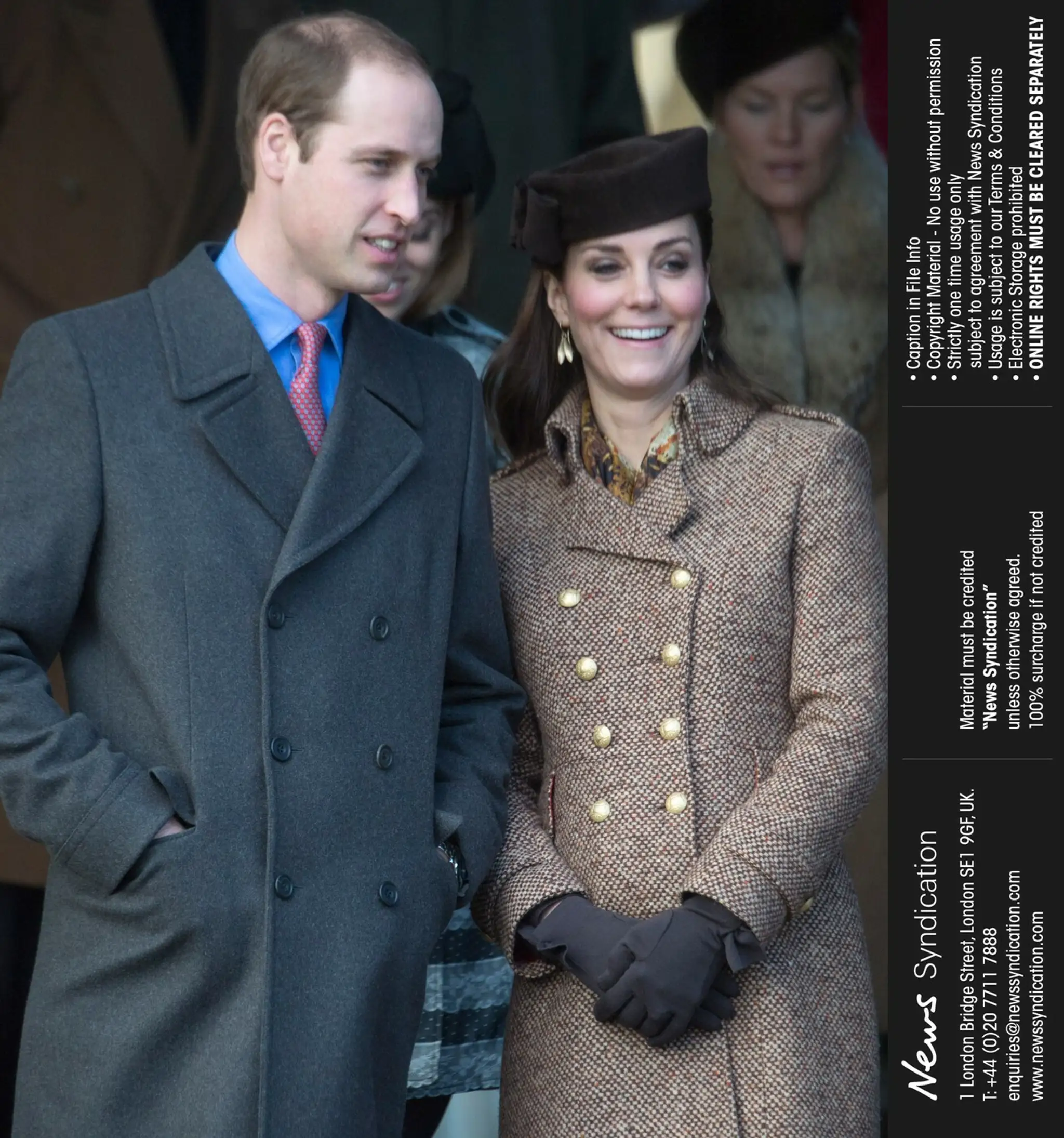 Kate a William na vianočnej bohoslužbe.
