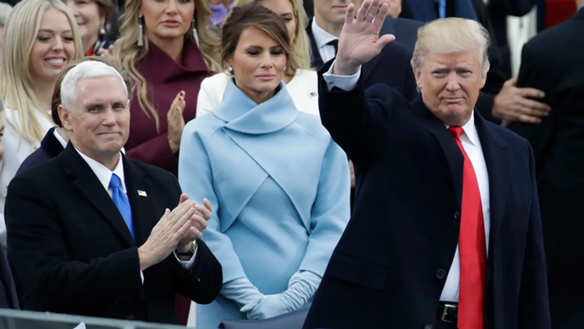Prvá dáma USA Melania Trumpová počas inaugurácie manžela Donalda.
