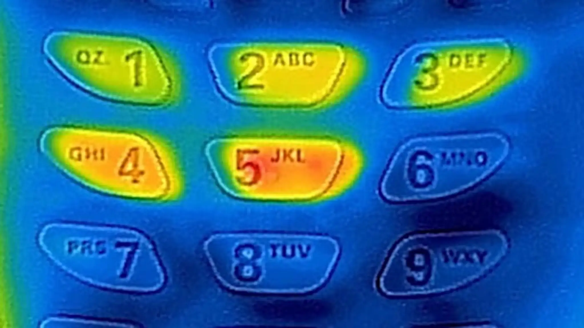 Termokamera zistí, ako ste postláčali klávesy a aj v akom poradí