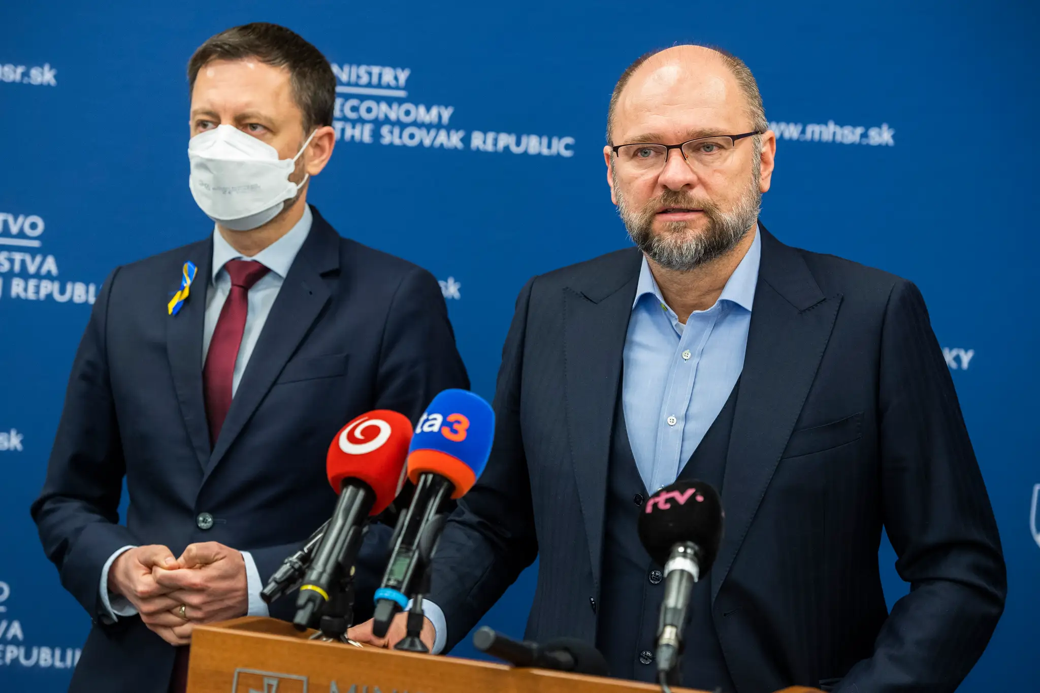 Richard Sulík a Eduard Heger.
