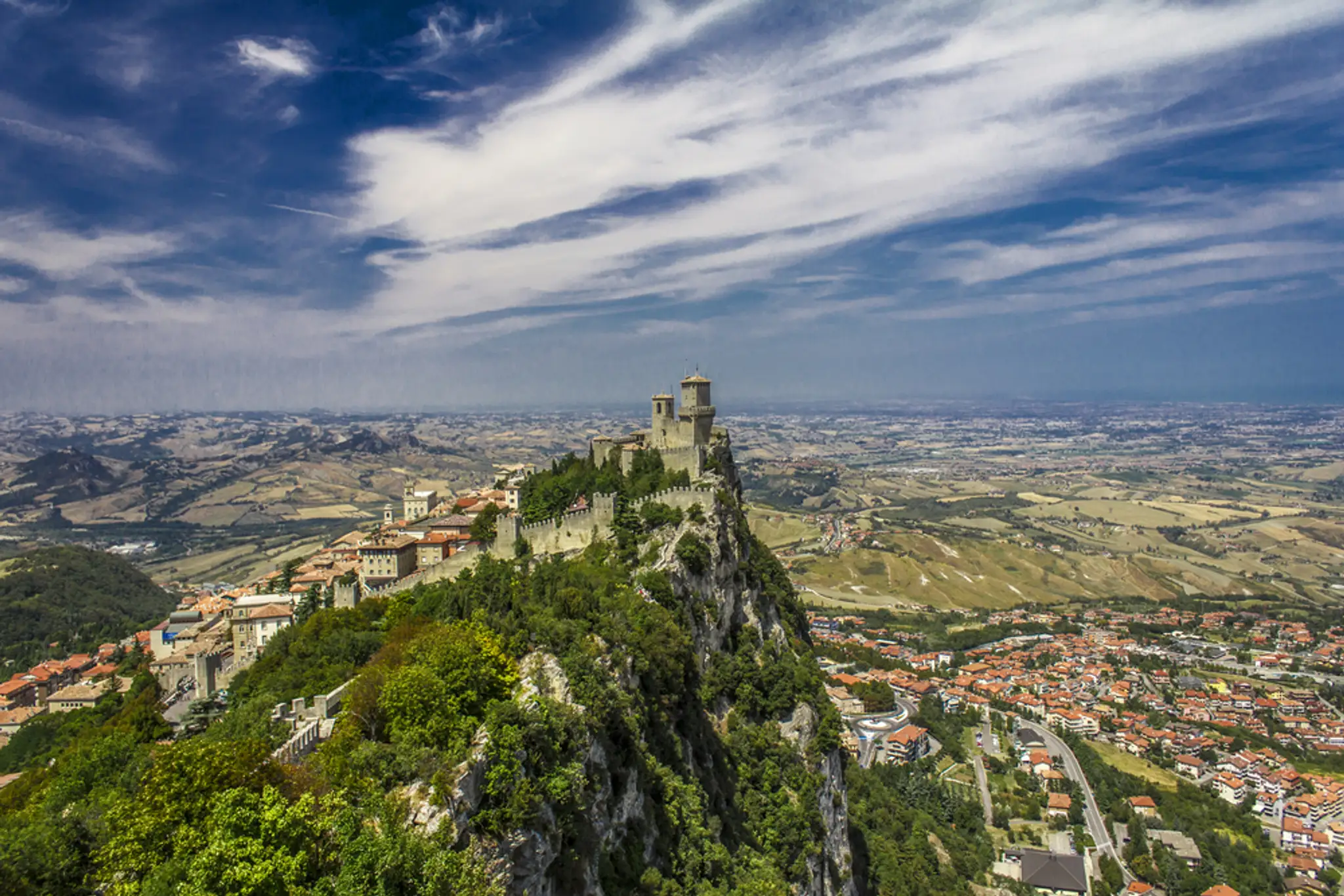 Pohľad na San Marino.