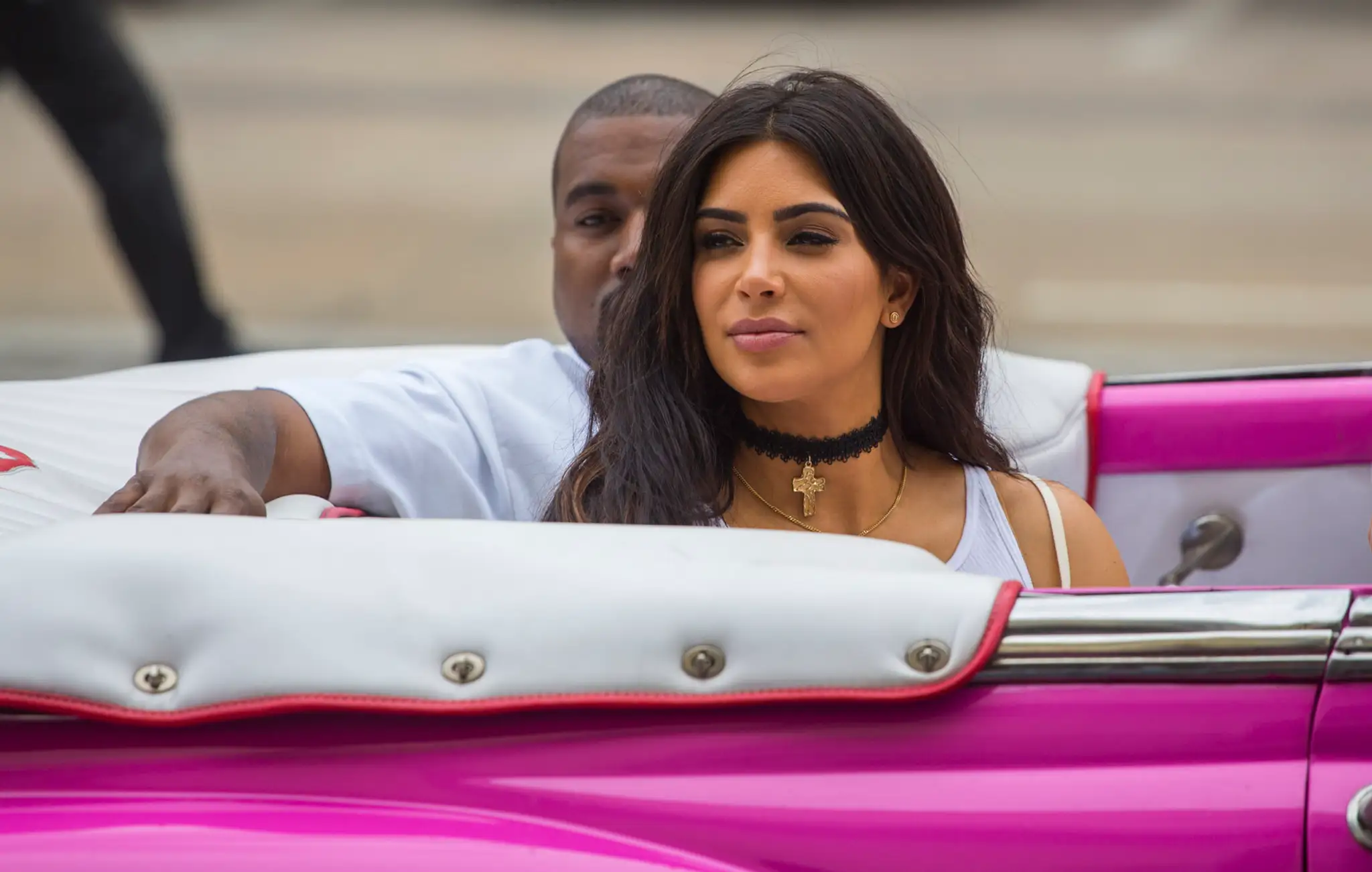 Kim Kardashian s manželom Kanye Westom. 