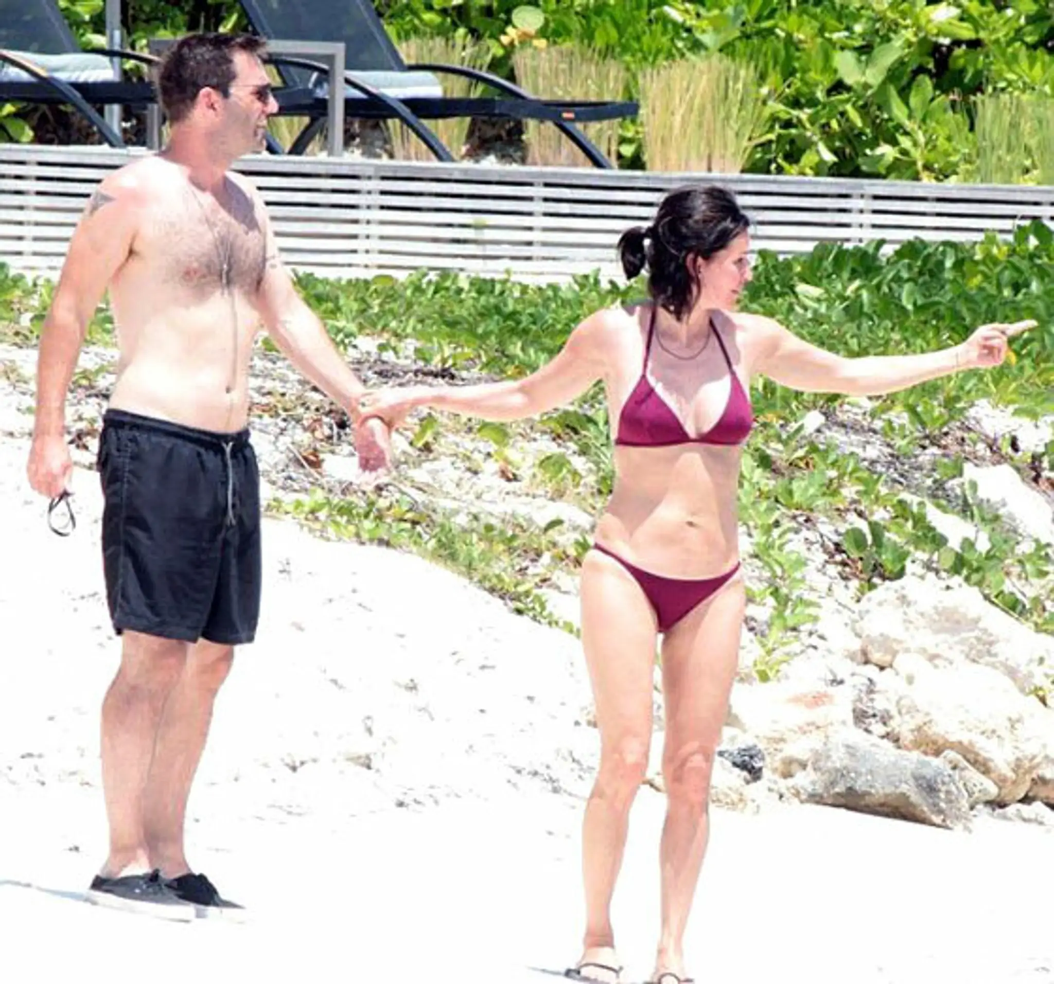 Johnny McDaid a Courteney Cox (foto: Twitter)