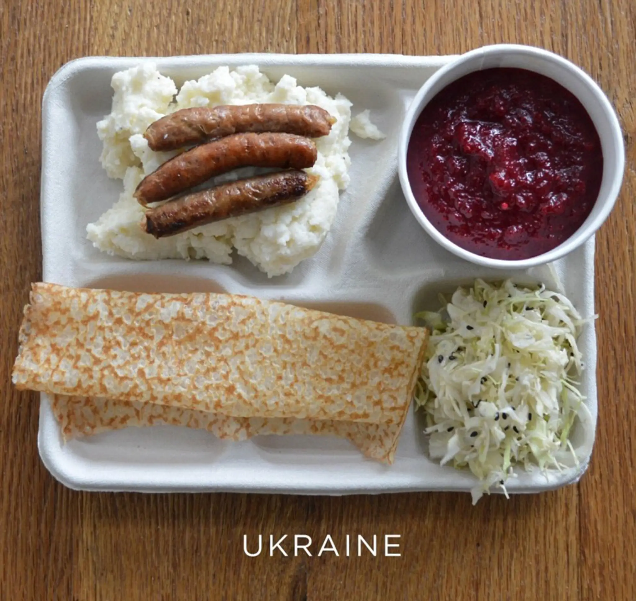 Obed detí na Ukrajine.