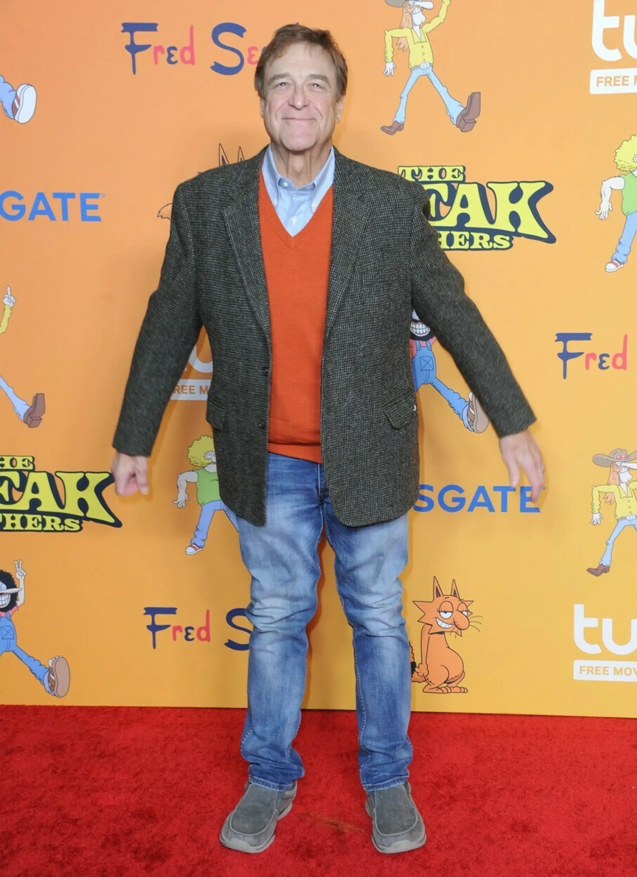 John Goodman na premiére filmu The Freak Brothers.