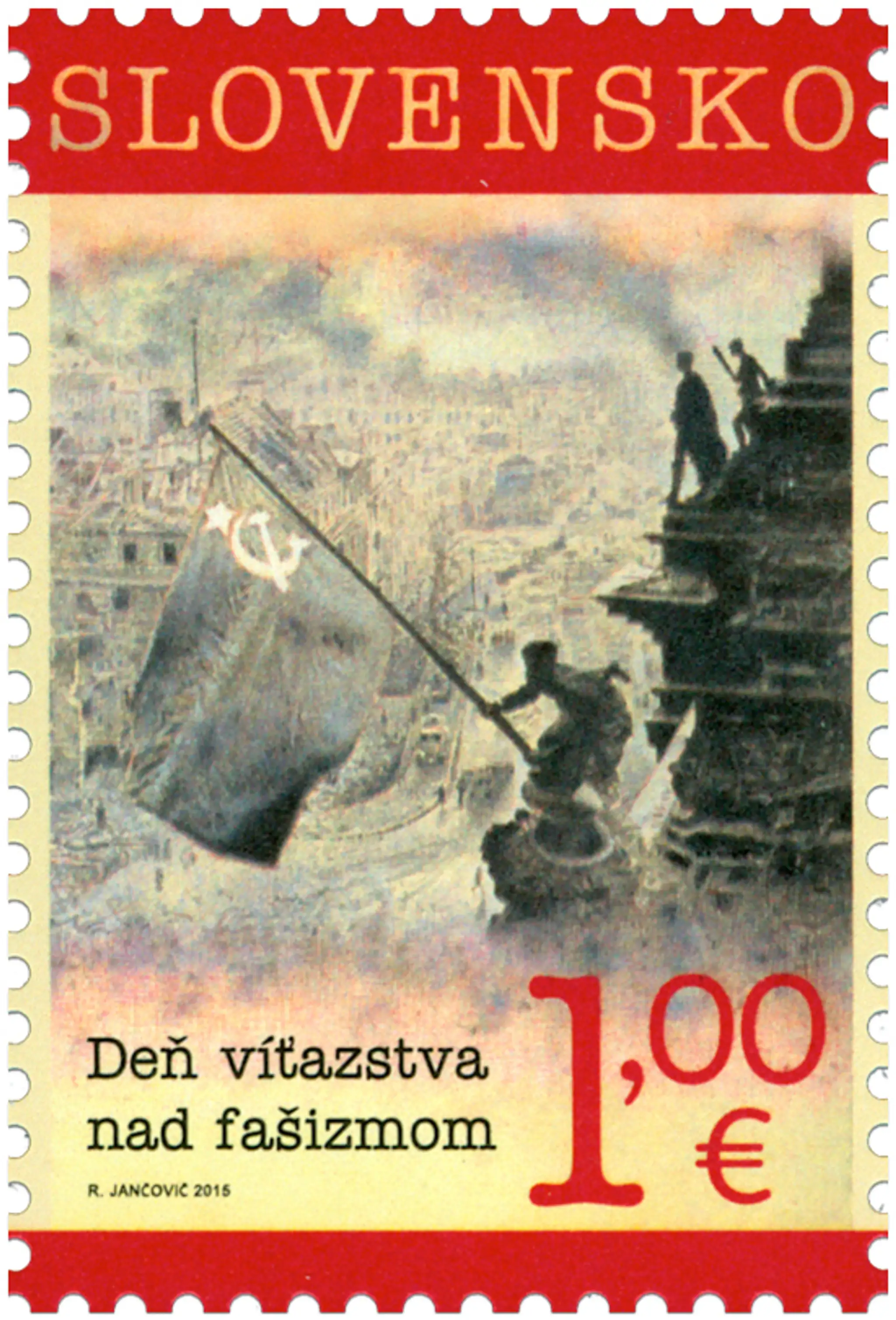 Slovenská pošty vydáva k 70. výročiu oslobodenia špeciálnu známku.