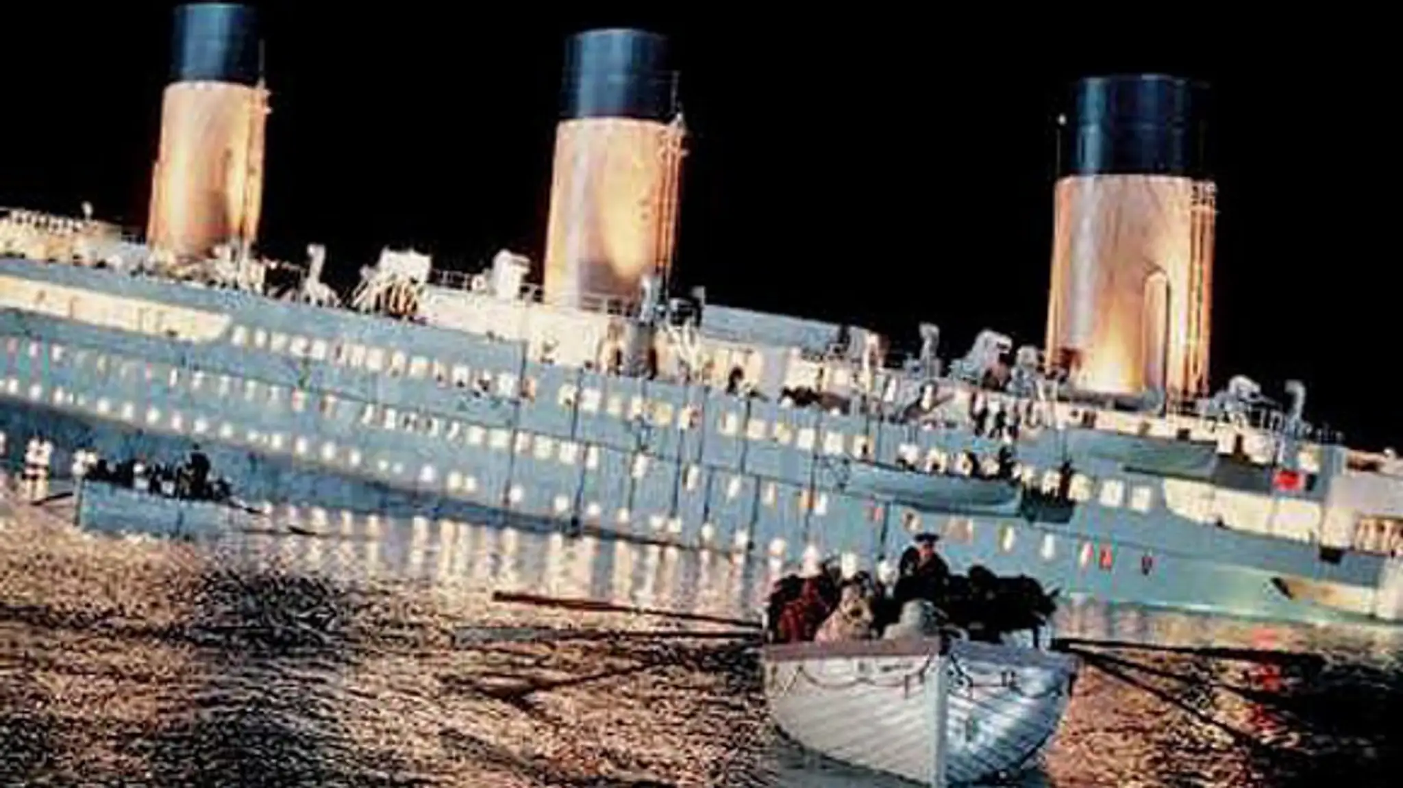 Scéna z filmu Titanic