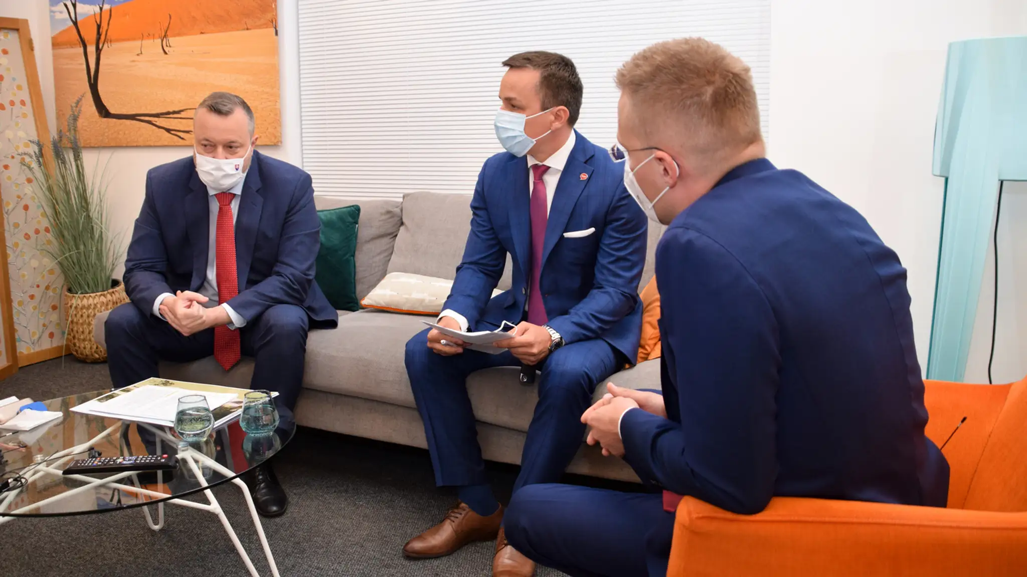 Erik Tomáš a Milan Krajniak pred nakrúcaním.