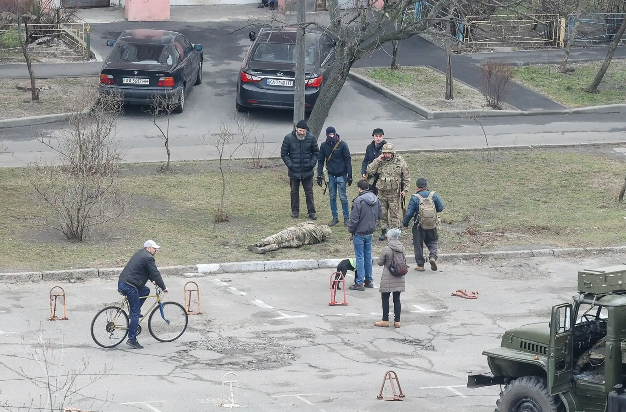Mŕtvy vojak v kyjeve