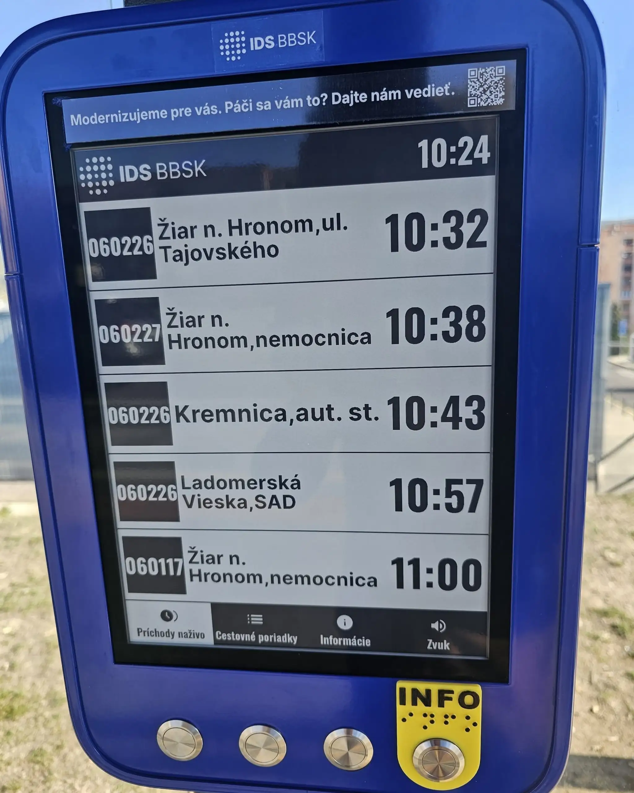 Nové elektronické označníky testujú v Banskobystrickom kraji