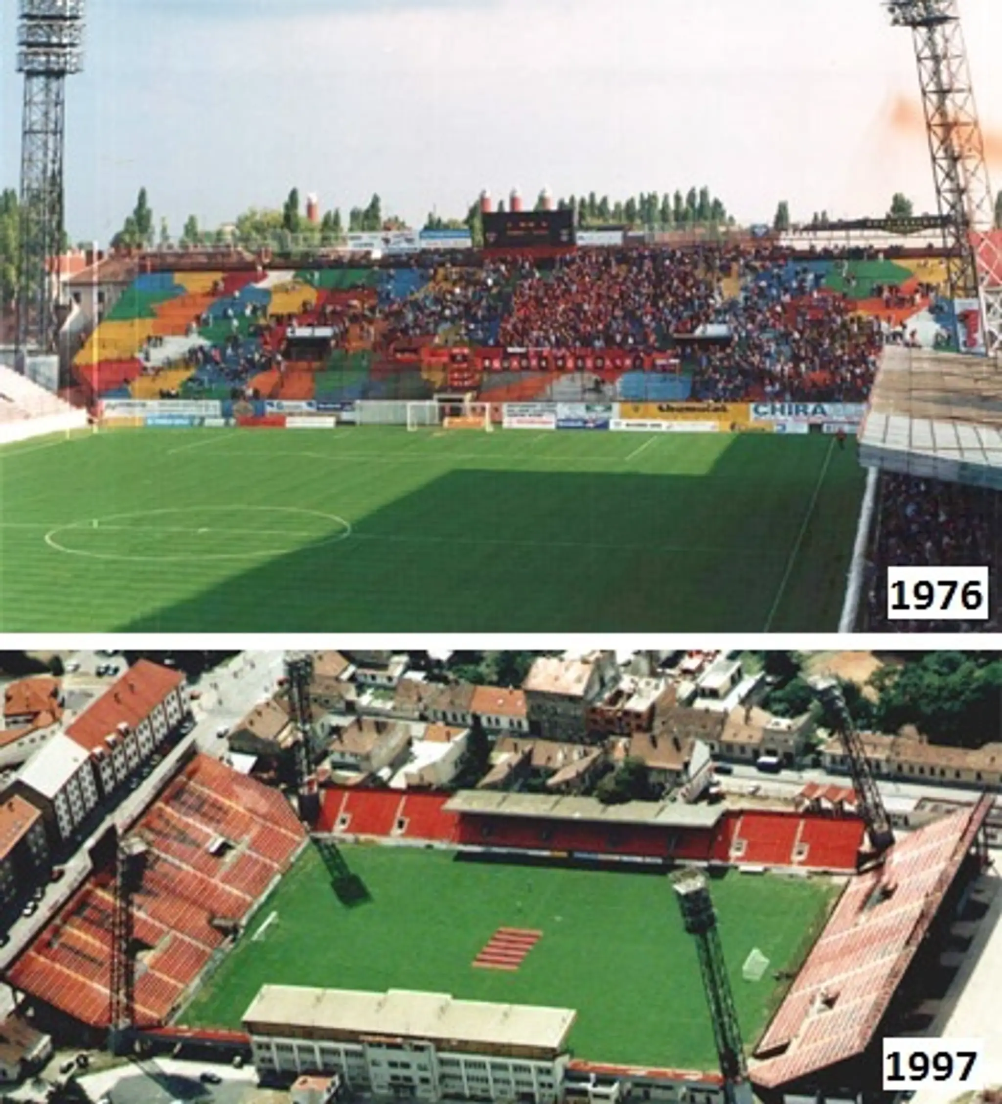 Osadenie umelého osvetlenia 1976 a Montáž setadiel na celé hľadisko 1997.jpg