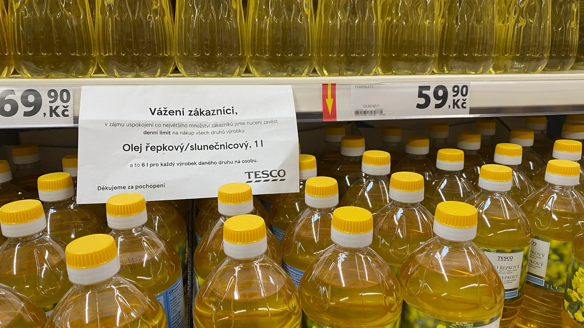 Ceny v Česku a zastropované ceny na Slovensku