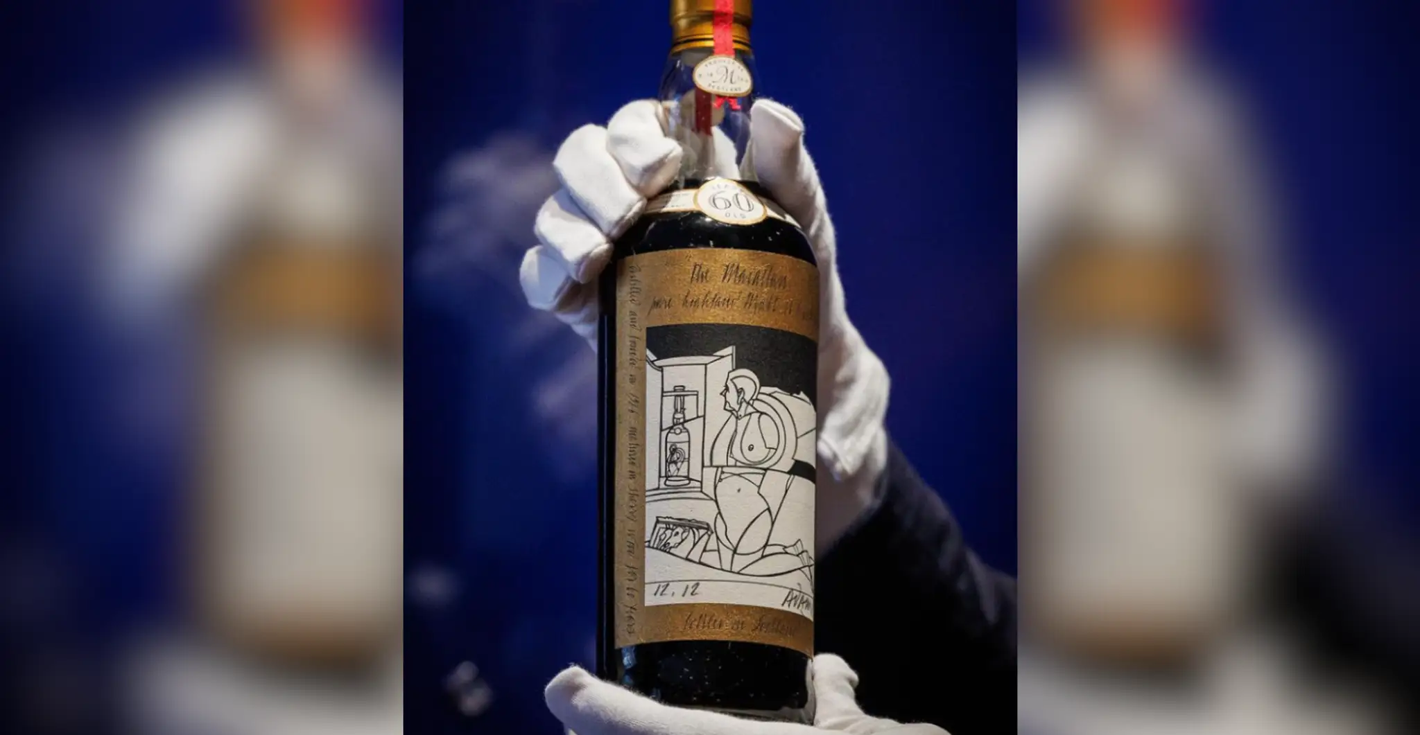 Vydražená fľaša whiskey