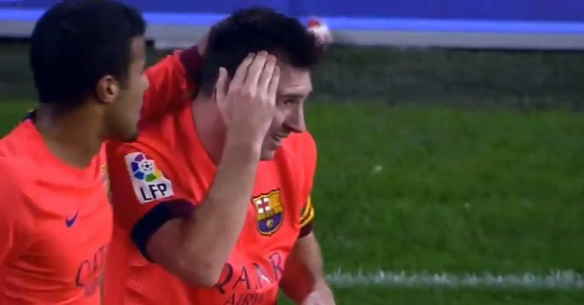 Messi po zasiahnutí fľašou do hlavy