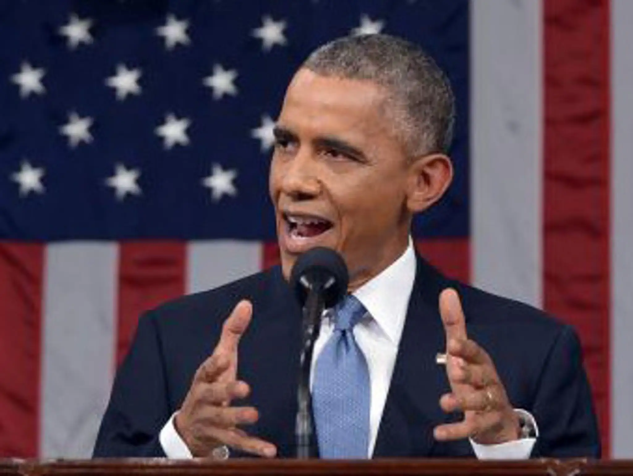 Americký prezident v noci na dnes v Kongrese predniesol výročnú správu o stave únie.
