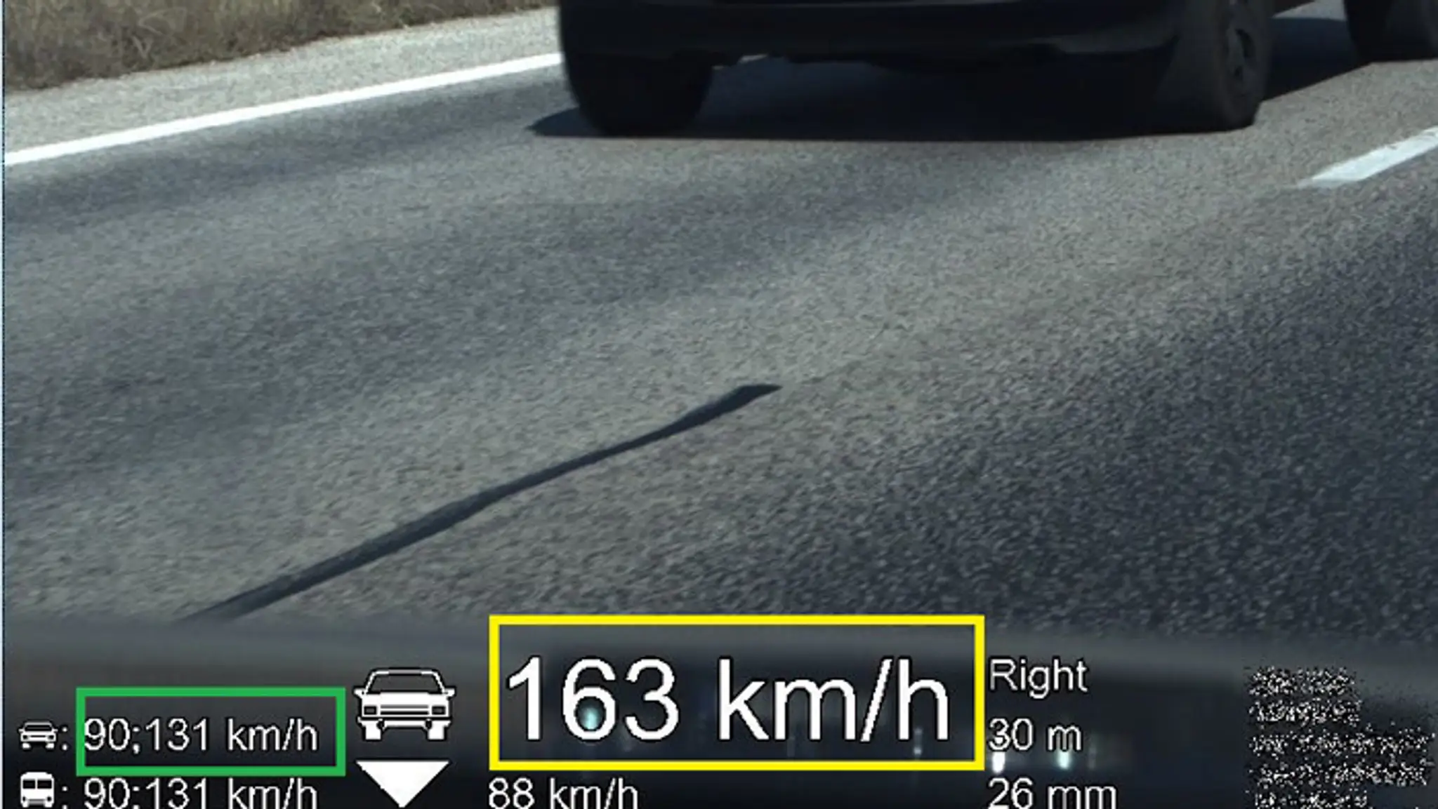 Nameraná vysoká rýchlosť.