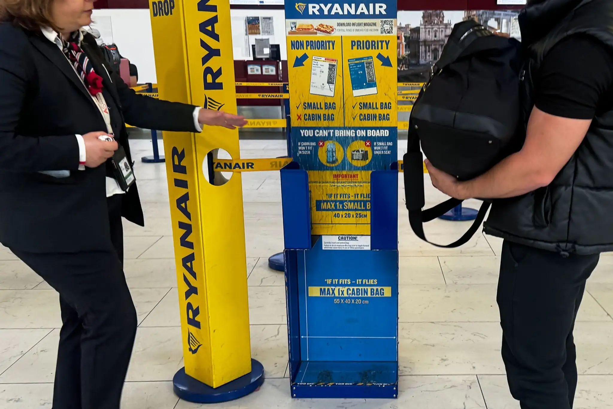 Ryanair kontrola rozmerov batožiny