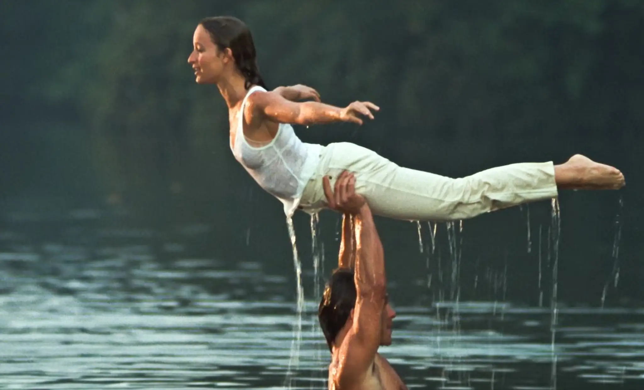 Jennifer Grey a Patrick Swayze vo filme Hriešny tanec (Dirty Dancing)