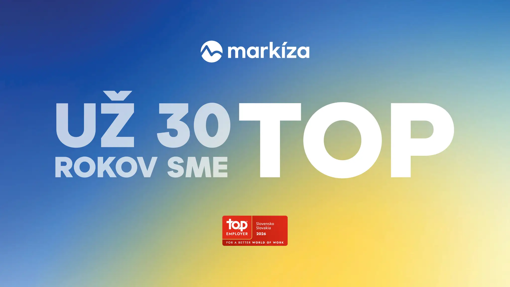 TV Markíza získala certifikáciu Top Employer 2026