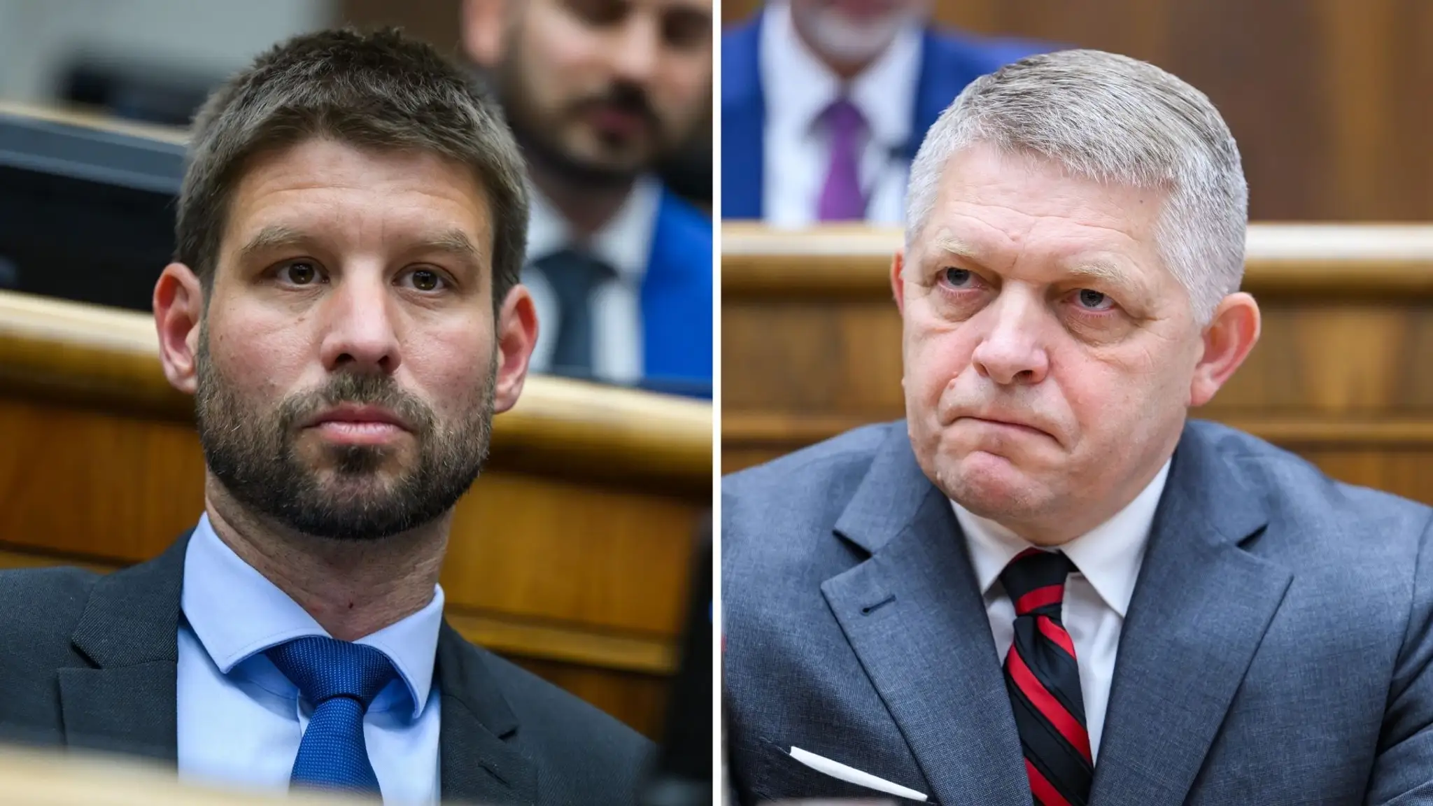 Michal Šimečka a Robert Fico