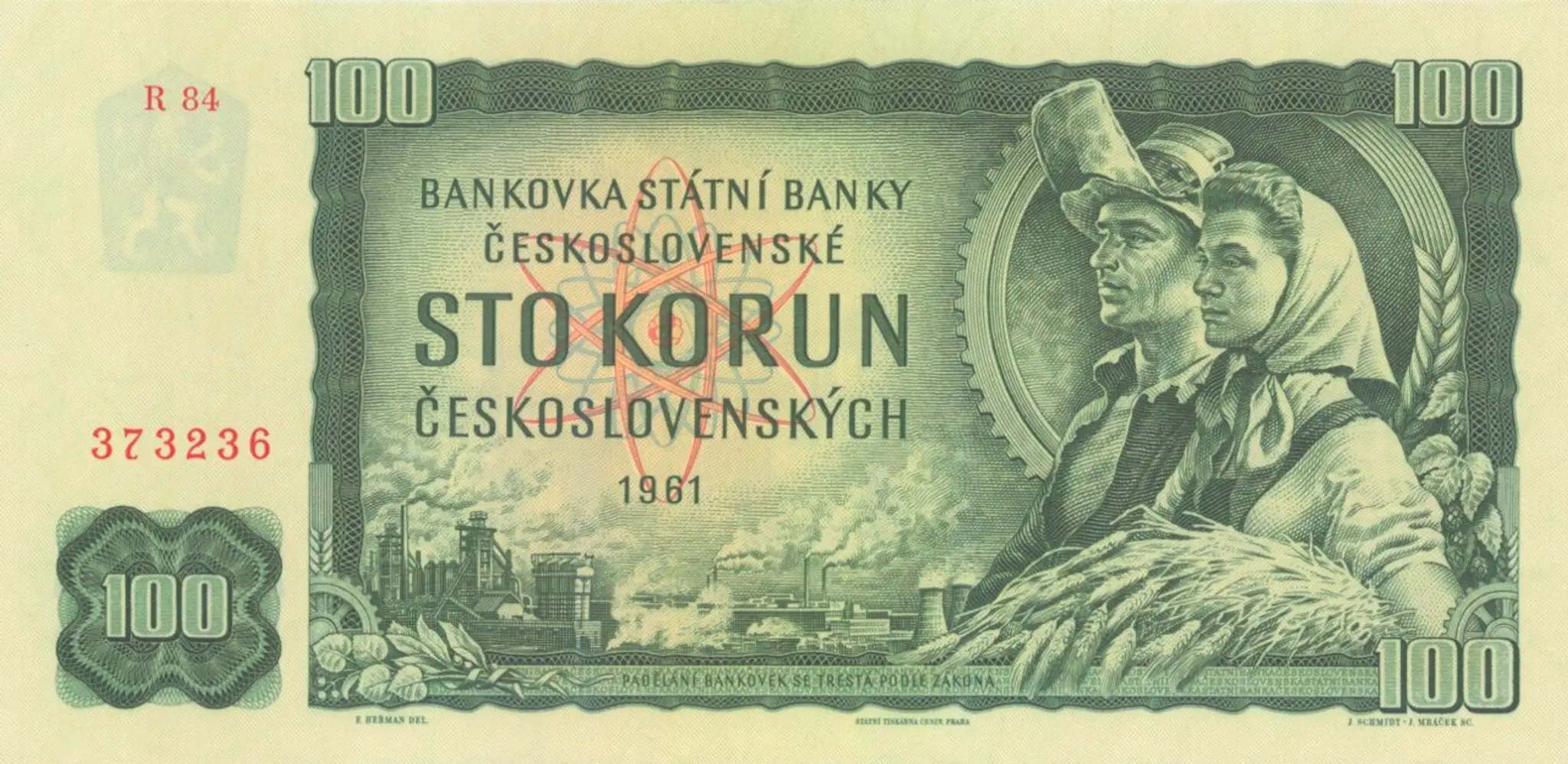 Československá stokorunáčka z roku 1961