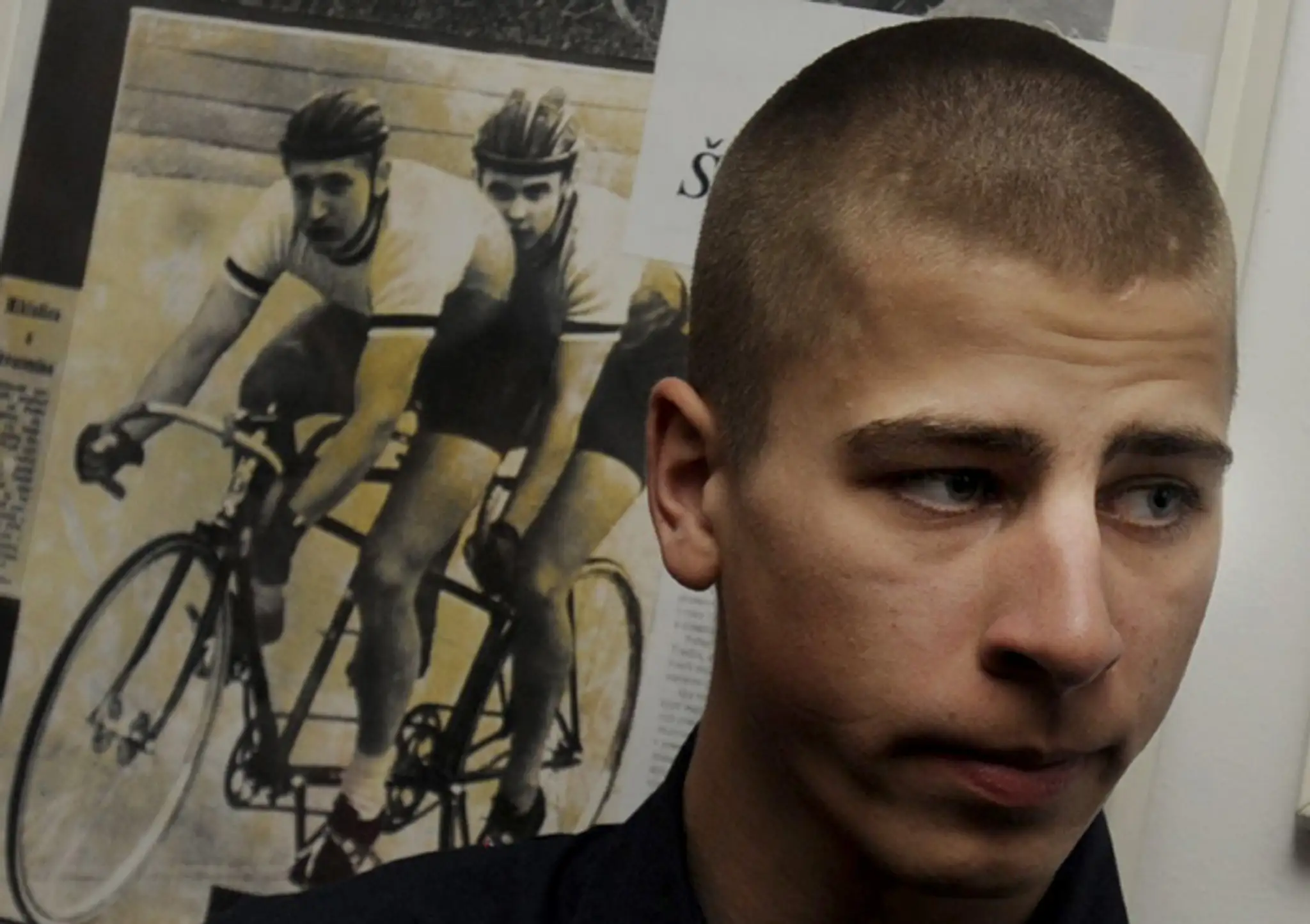 Peter Sagan na archívnej snímke z 13. januára 2009 ako Najlepší cyklista a talent roka SR 2008.