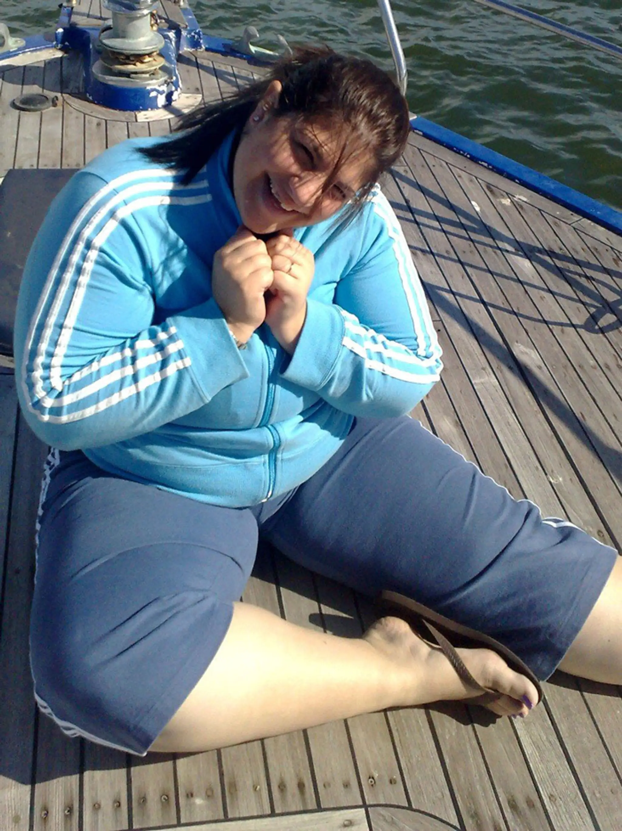 Melissa Mouawadová, keď vážila 135 kilogramov.