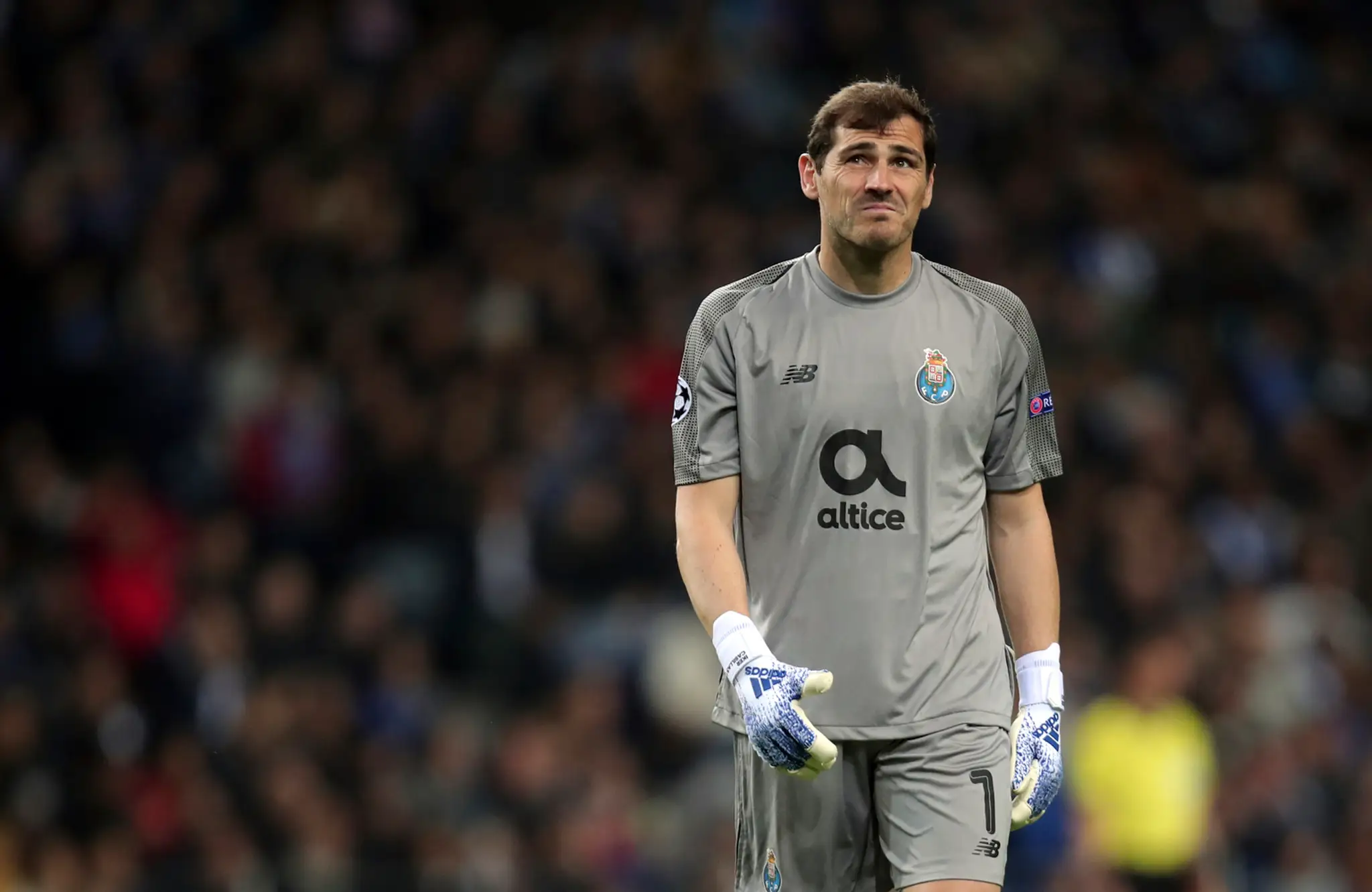 Iker Casillas z Porta v odvete štvrťfinále LM proti Liverpoolu.