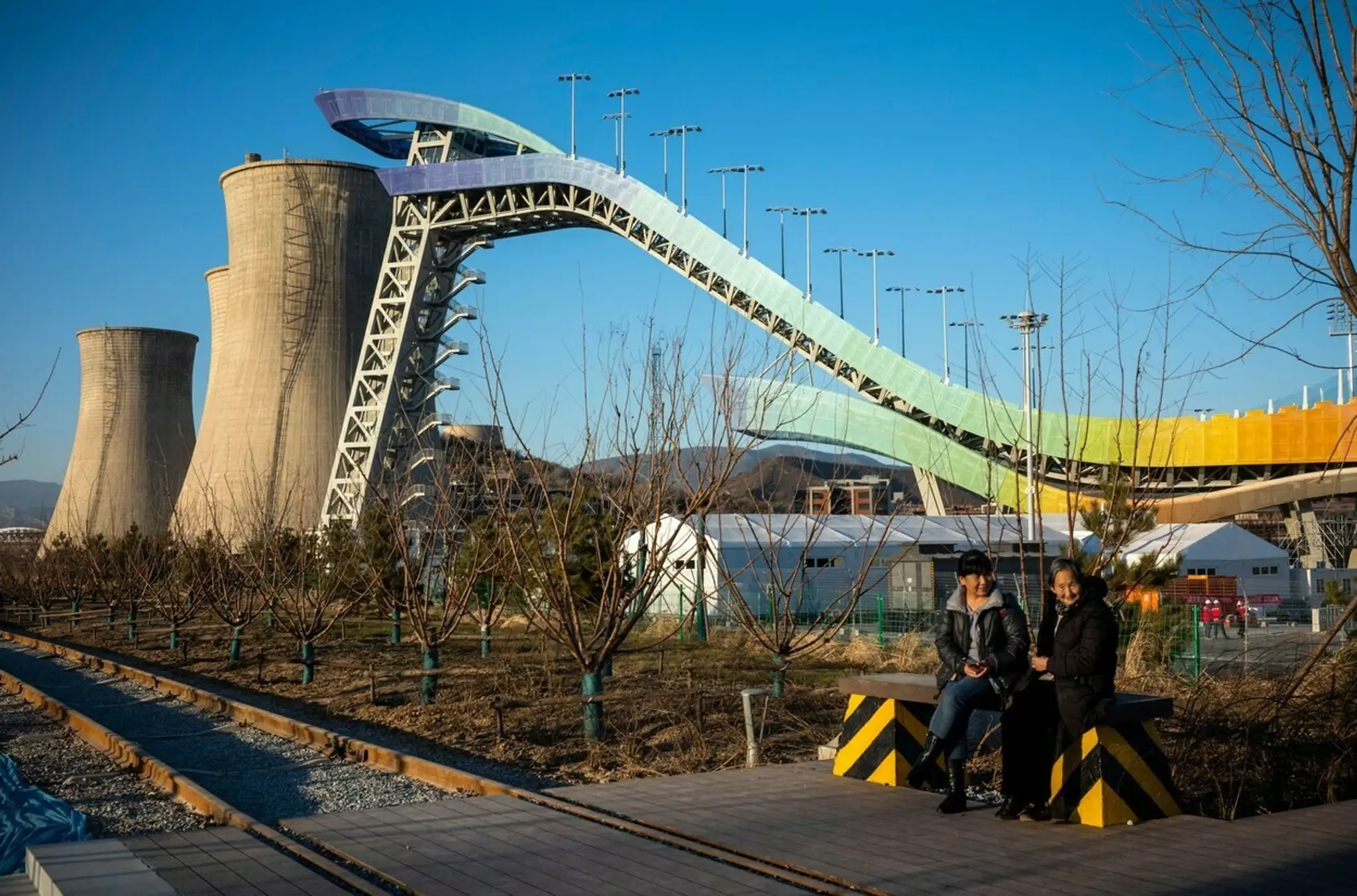Mostík pre akrobatické disciplíny na ZOH 2022 v Pekingu