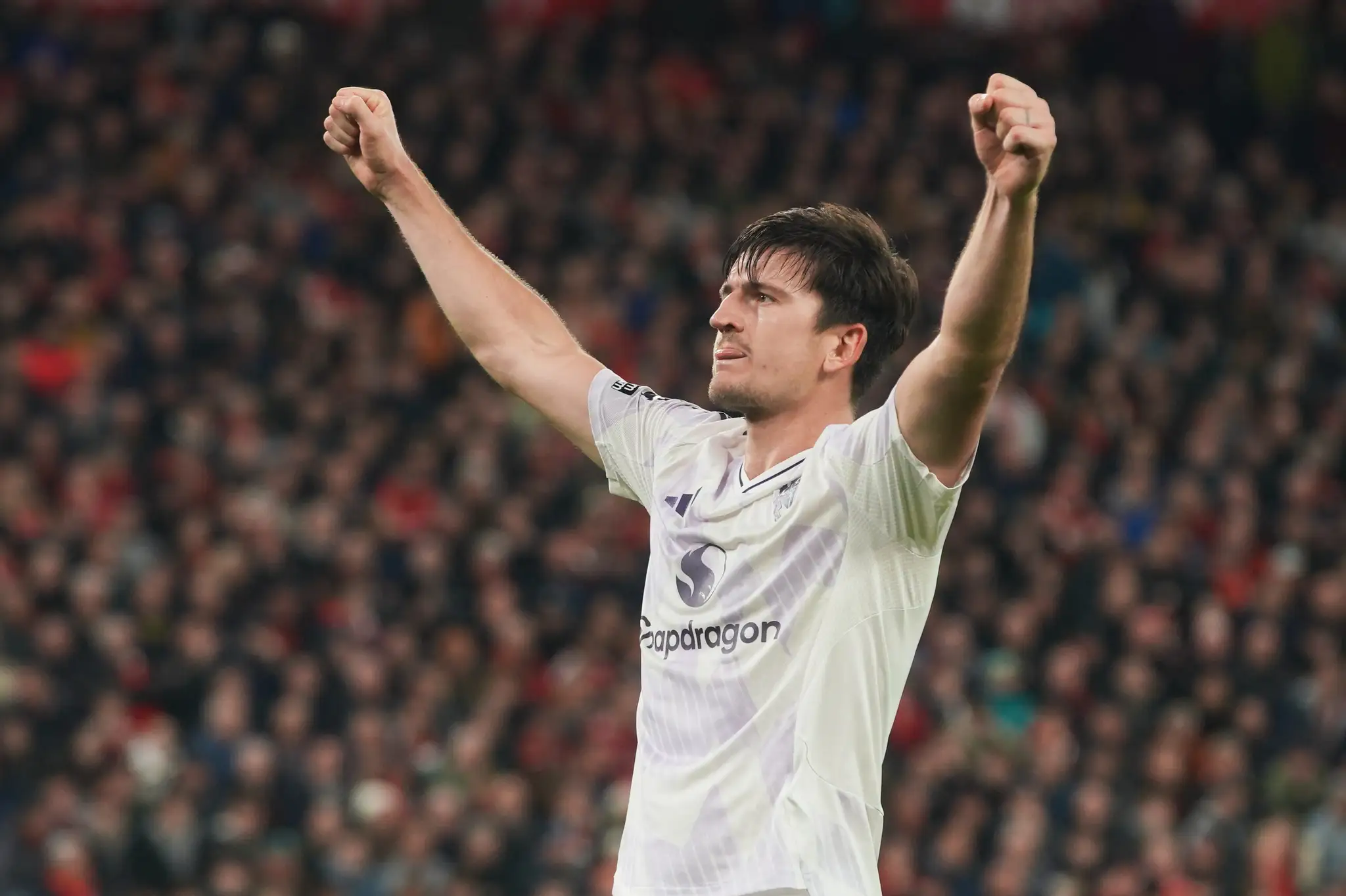 Harry Maguire sa teší z víťazstva