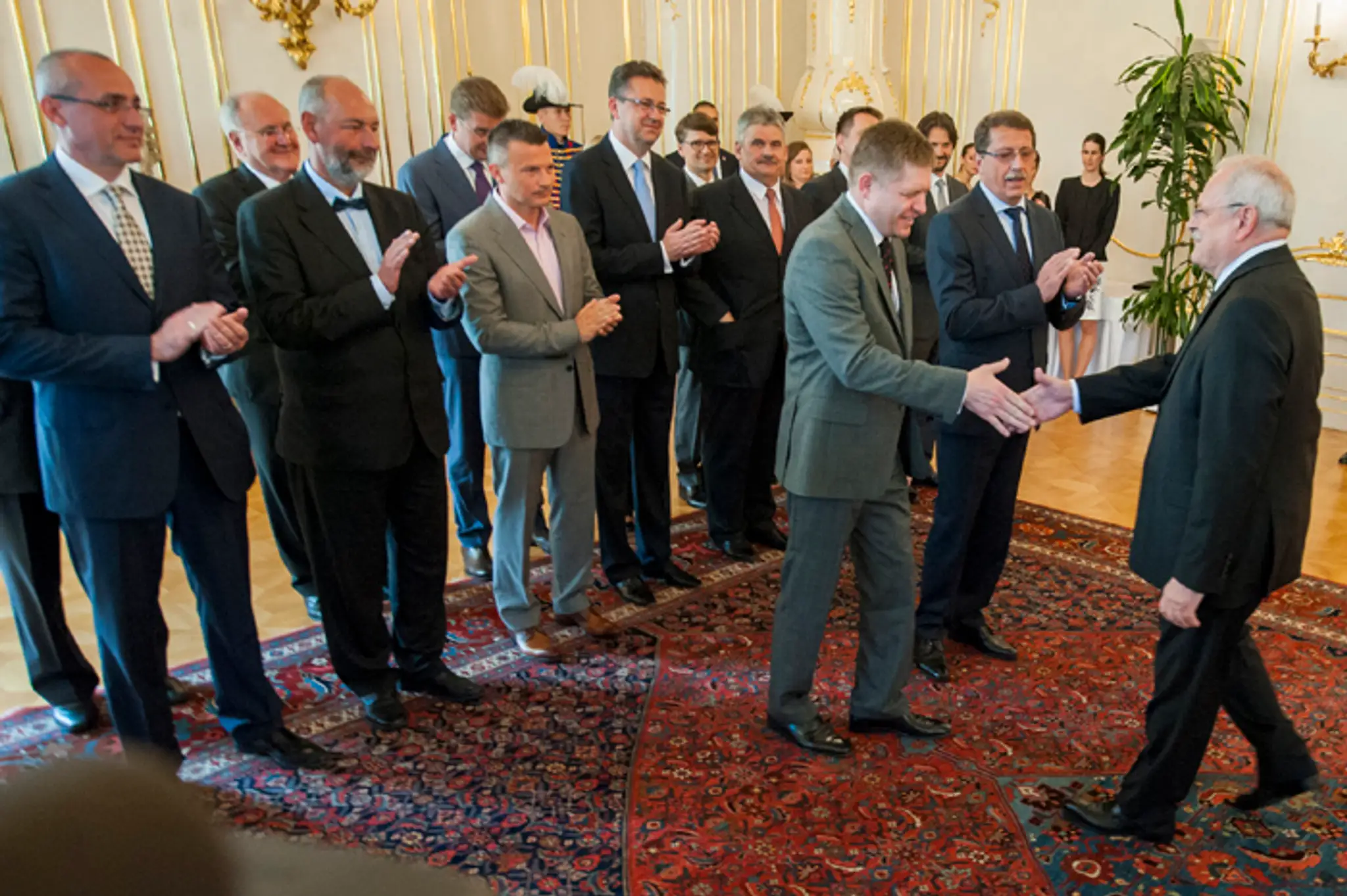 Vláda sa lúčila s prezidentom Ivanom Gašparovičom