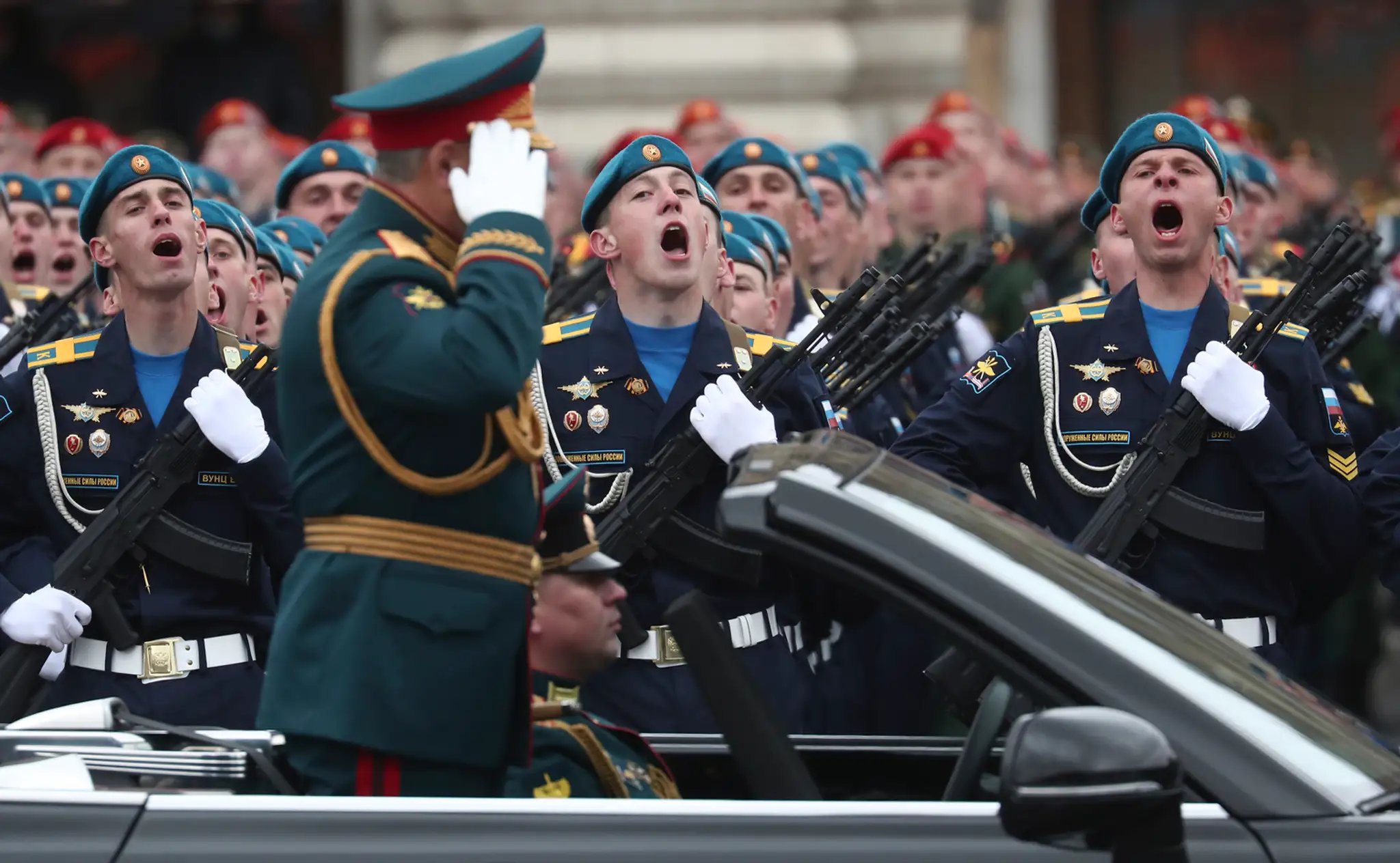 Vojenská prehliadka v Moskve.