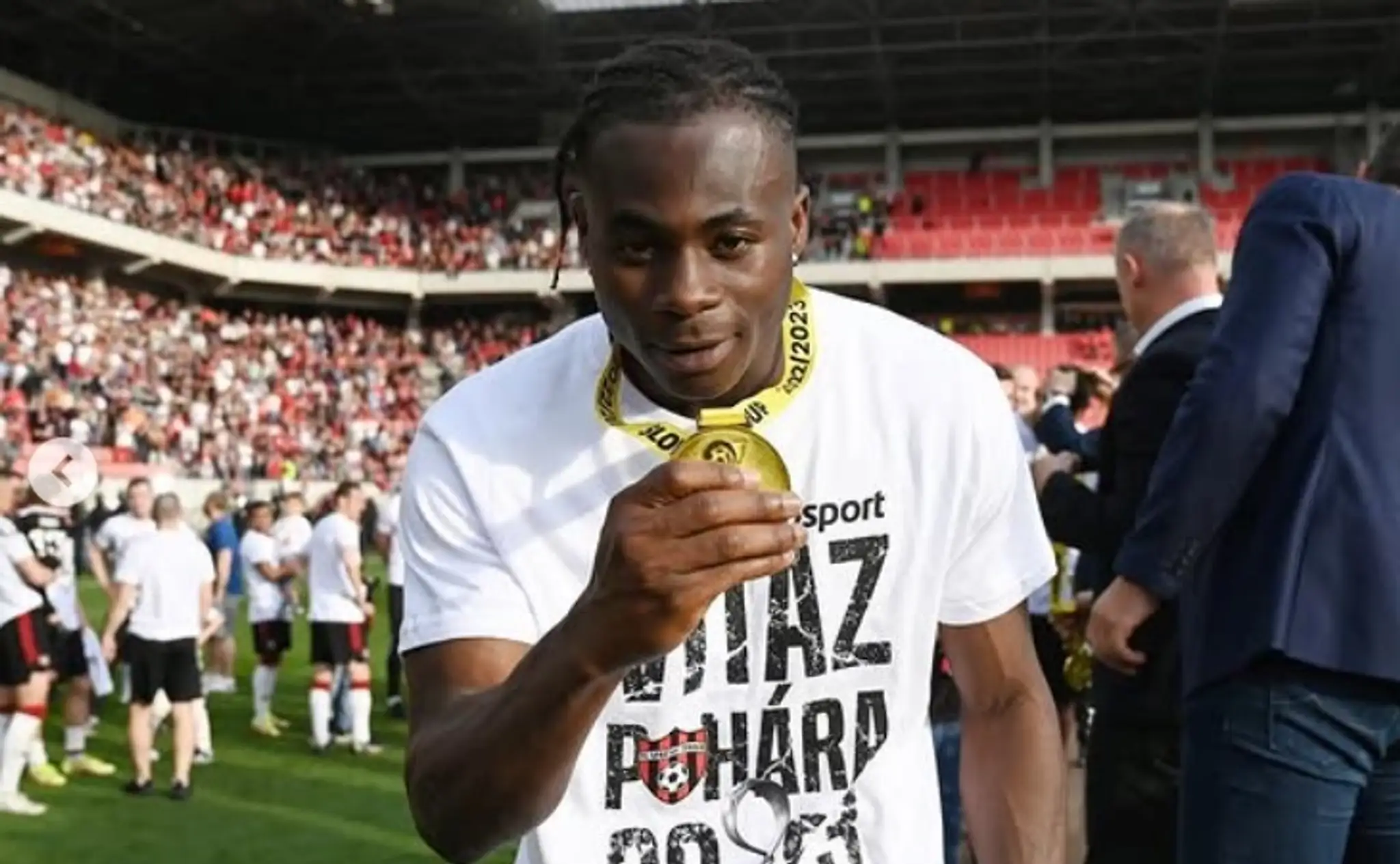 Kelvin Ofori po víťazstve v Slovnaft Cupe