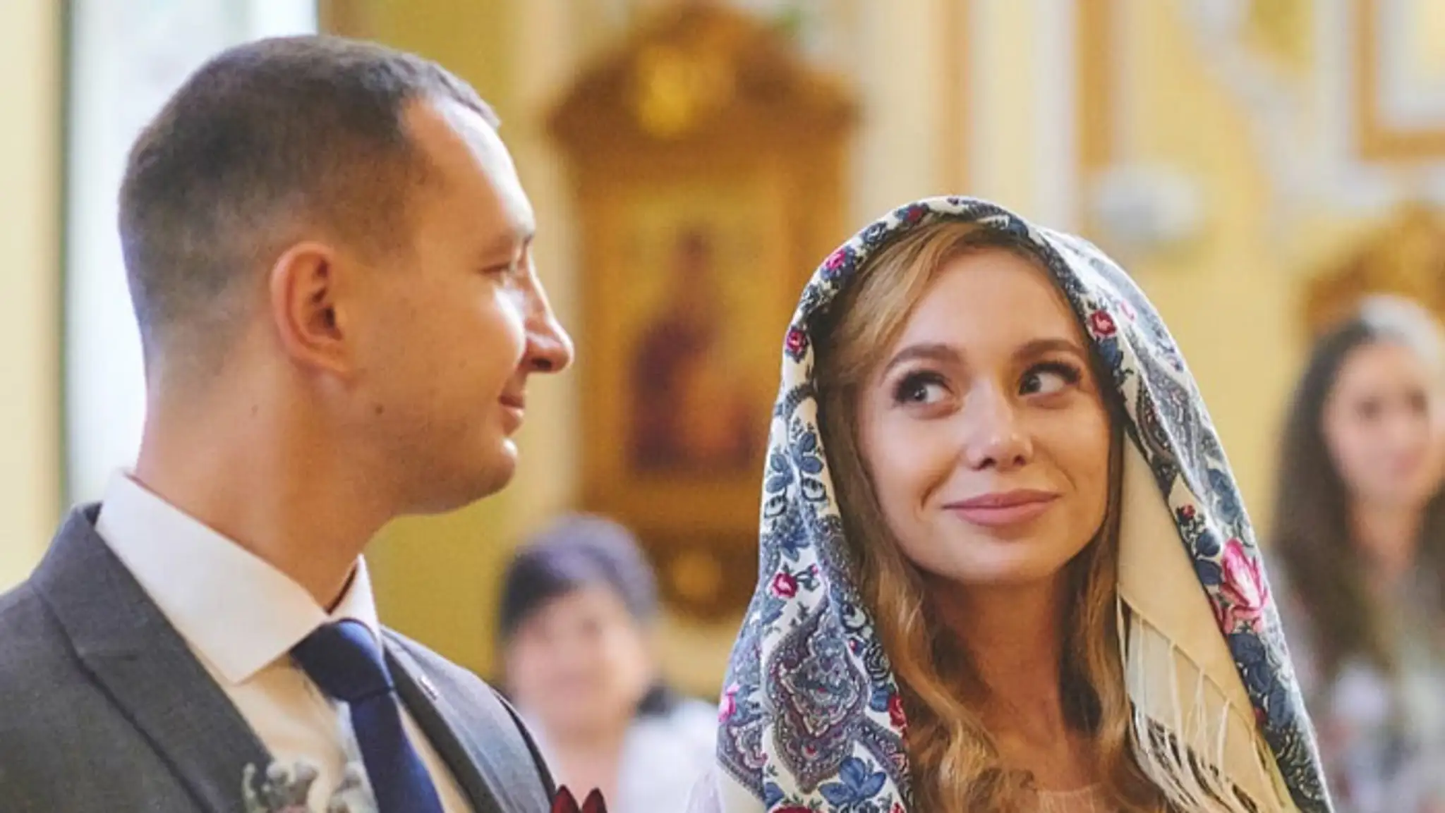 Oľga Savitska s manželom. 