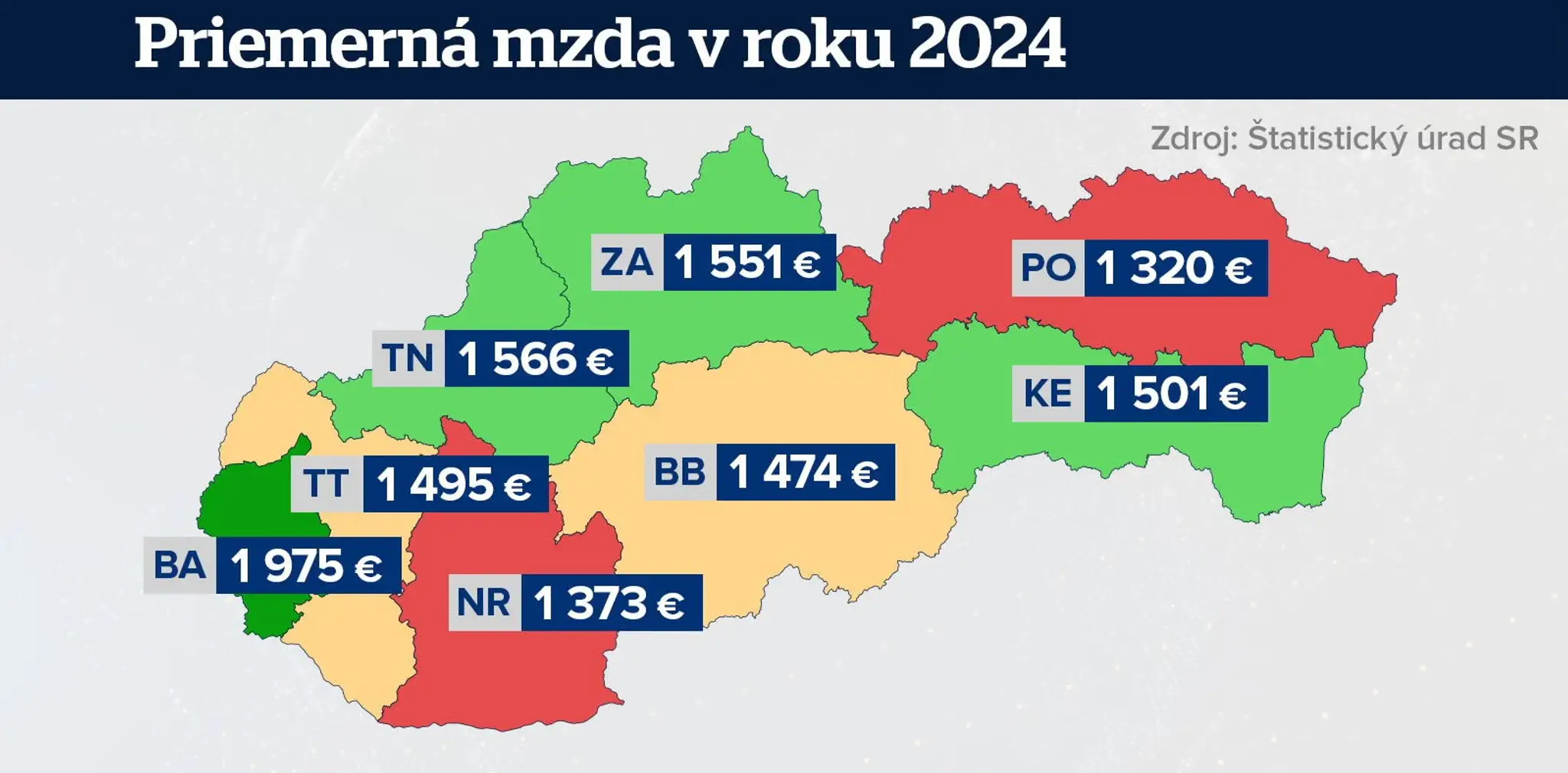 Platová mapa Slovenska