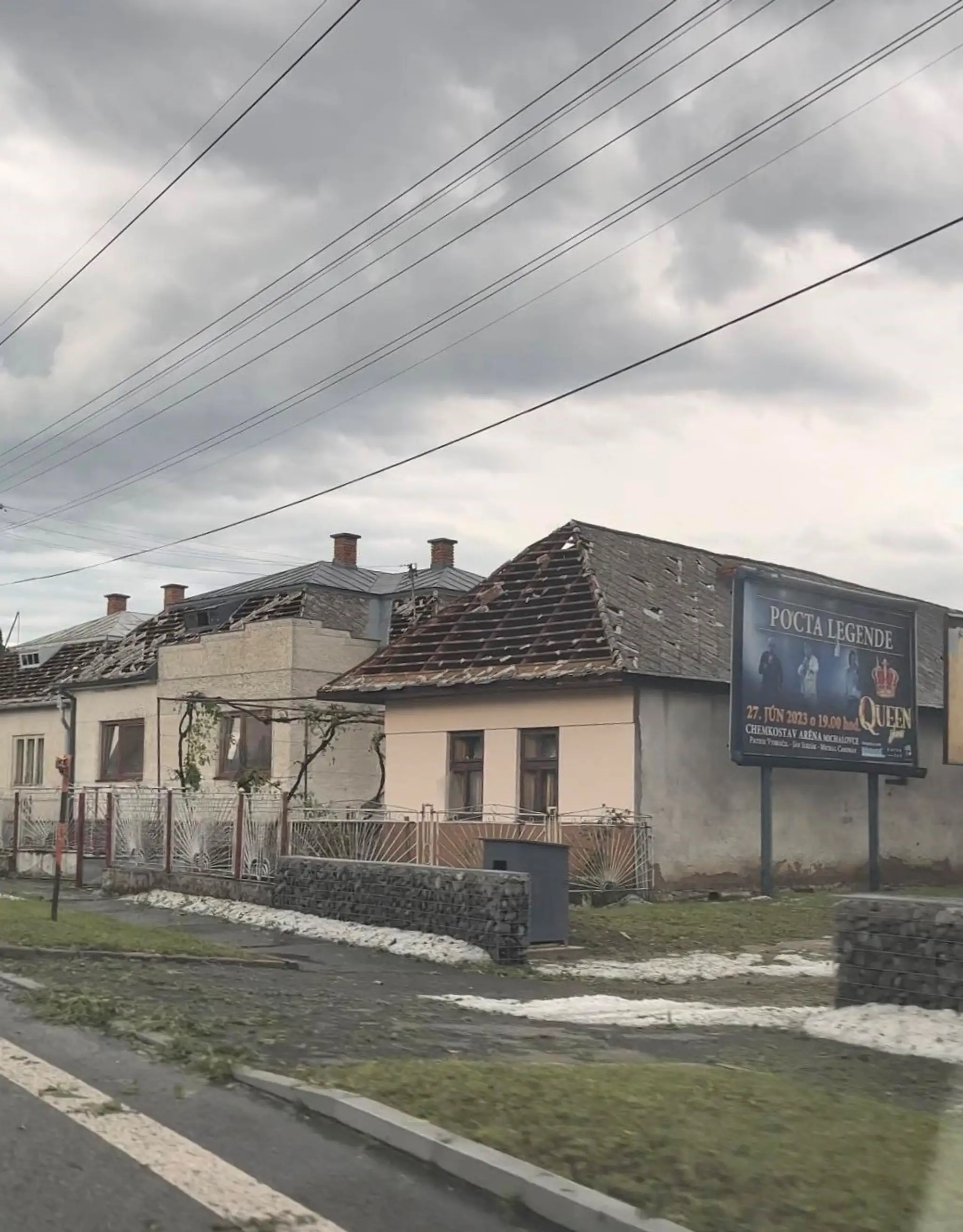 Závadka, následky búrky. 