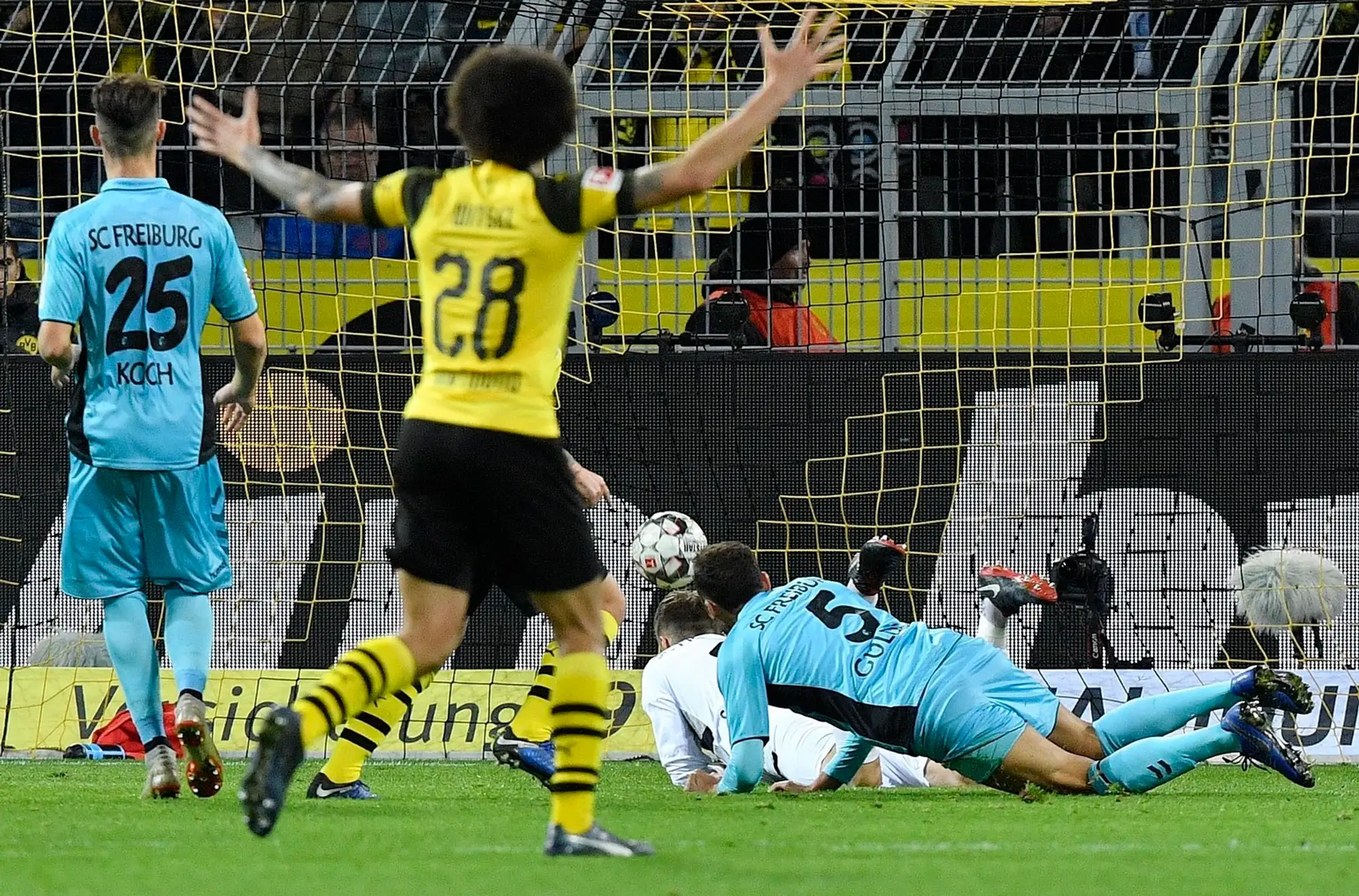 Zápas Bundesligy.