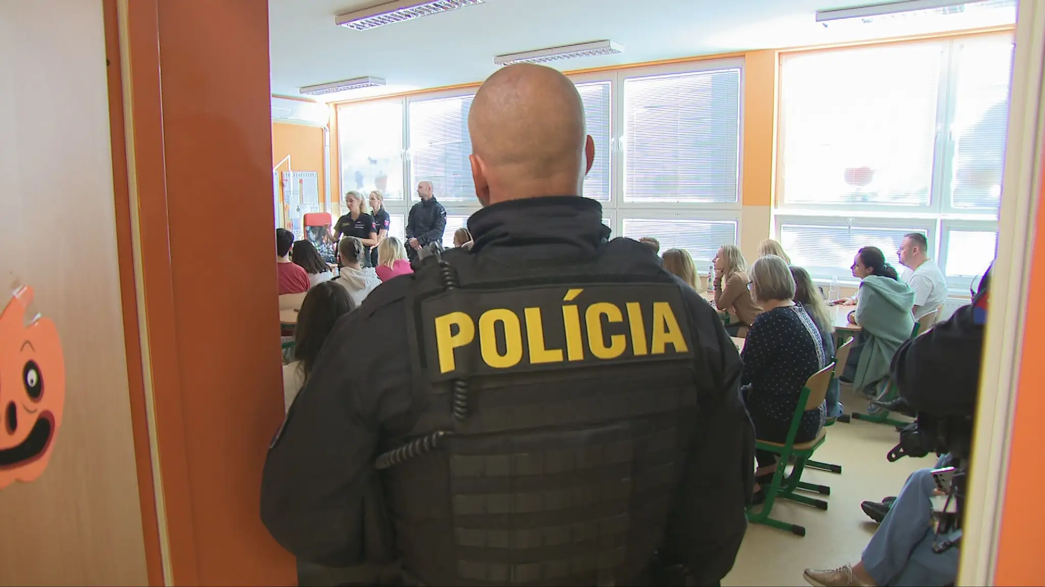 Policajný nácvik na škole
