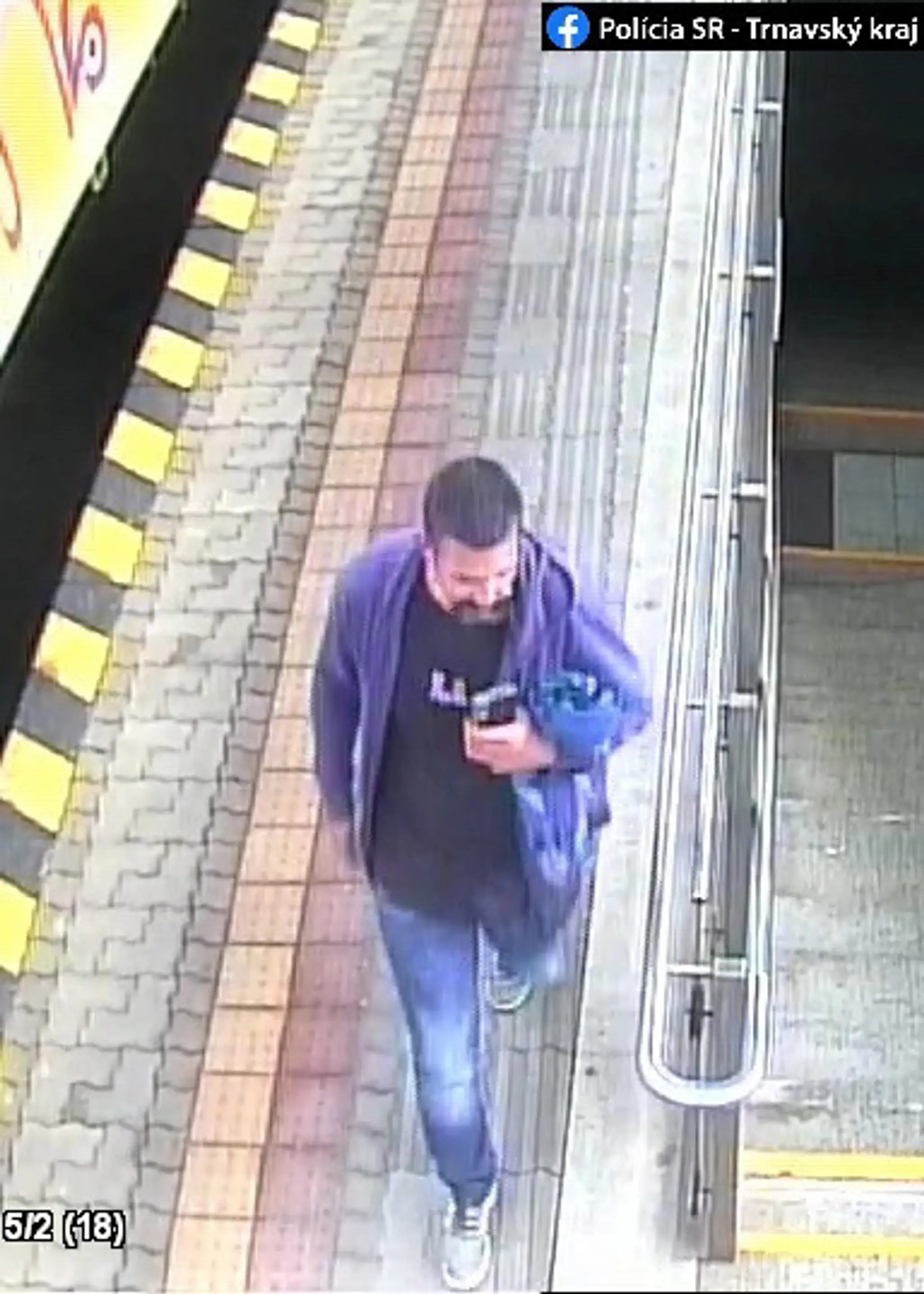 Exibicionista z vlaku na trase Dunajska Streda - Bratislava.