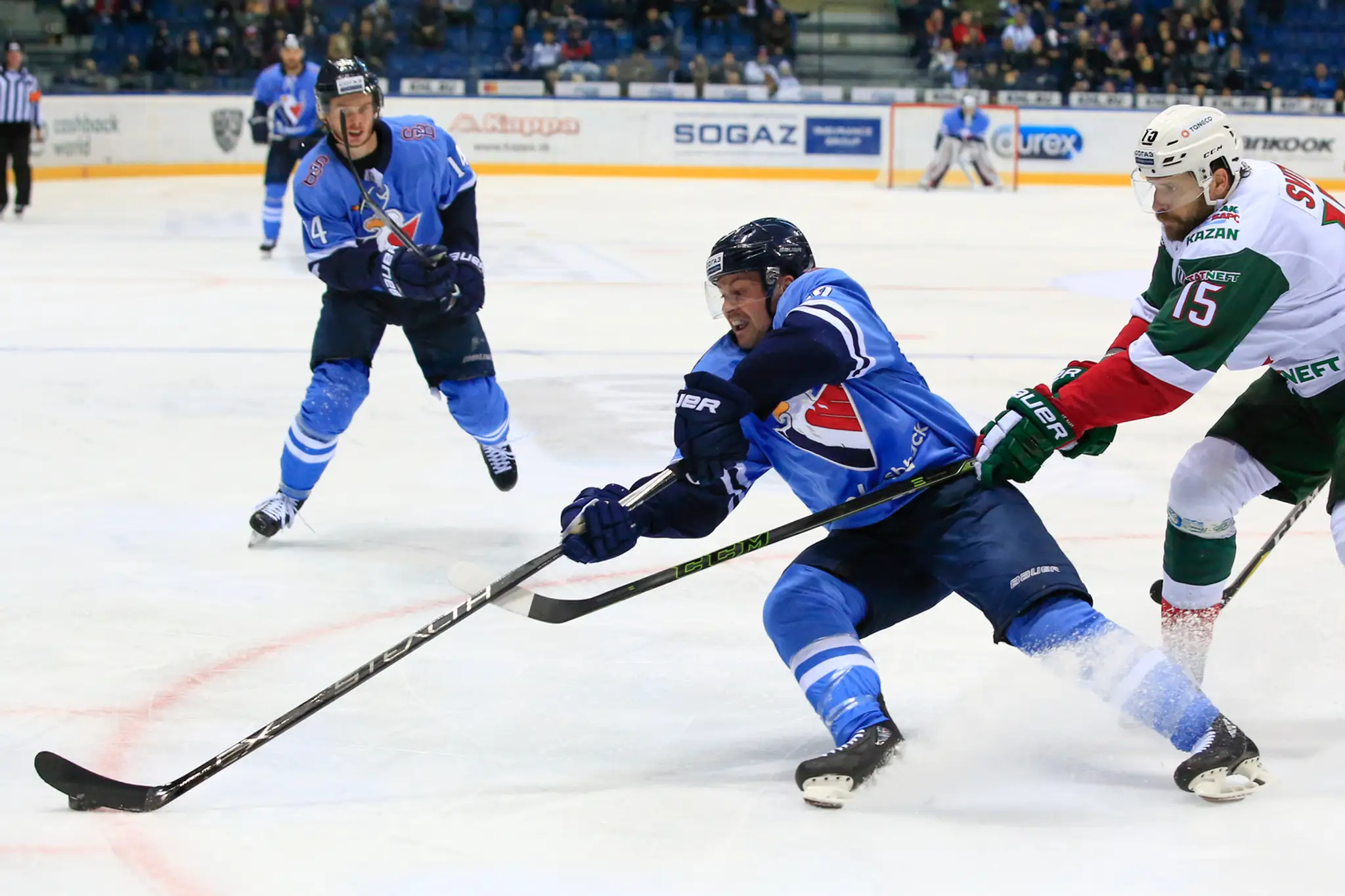 Zo zápasu Slovan - Kazaň.