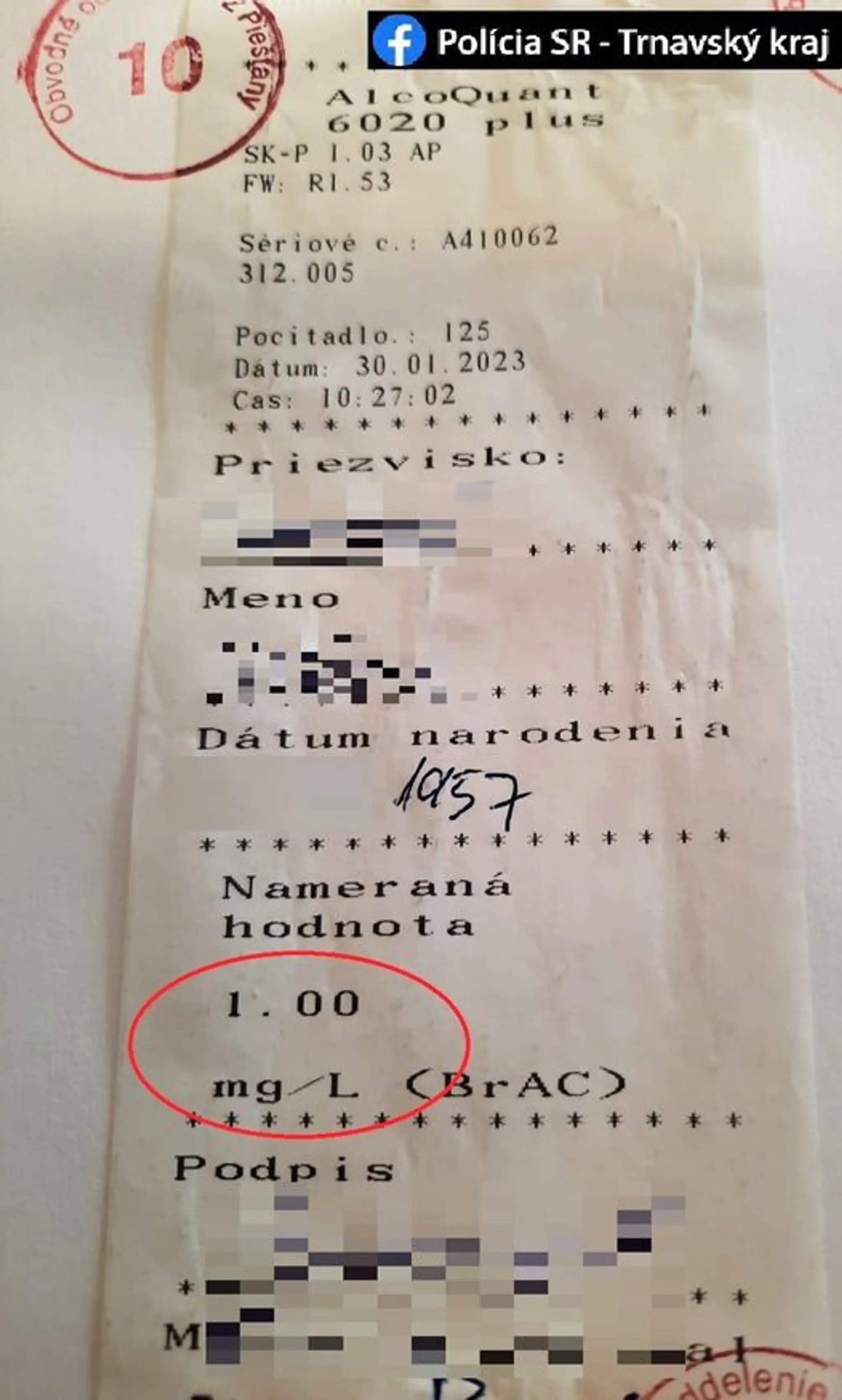 Učiteľka nafúkala viac ako dve promile.