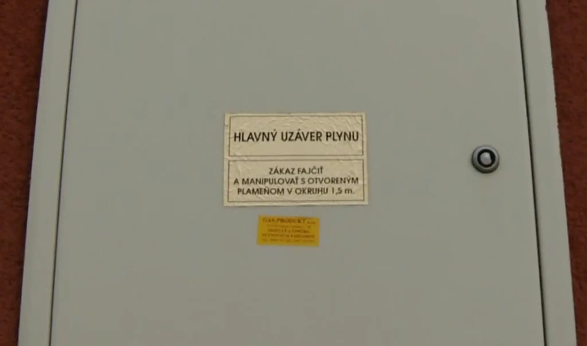 Hlavný uzáver plynu